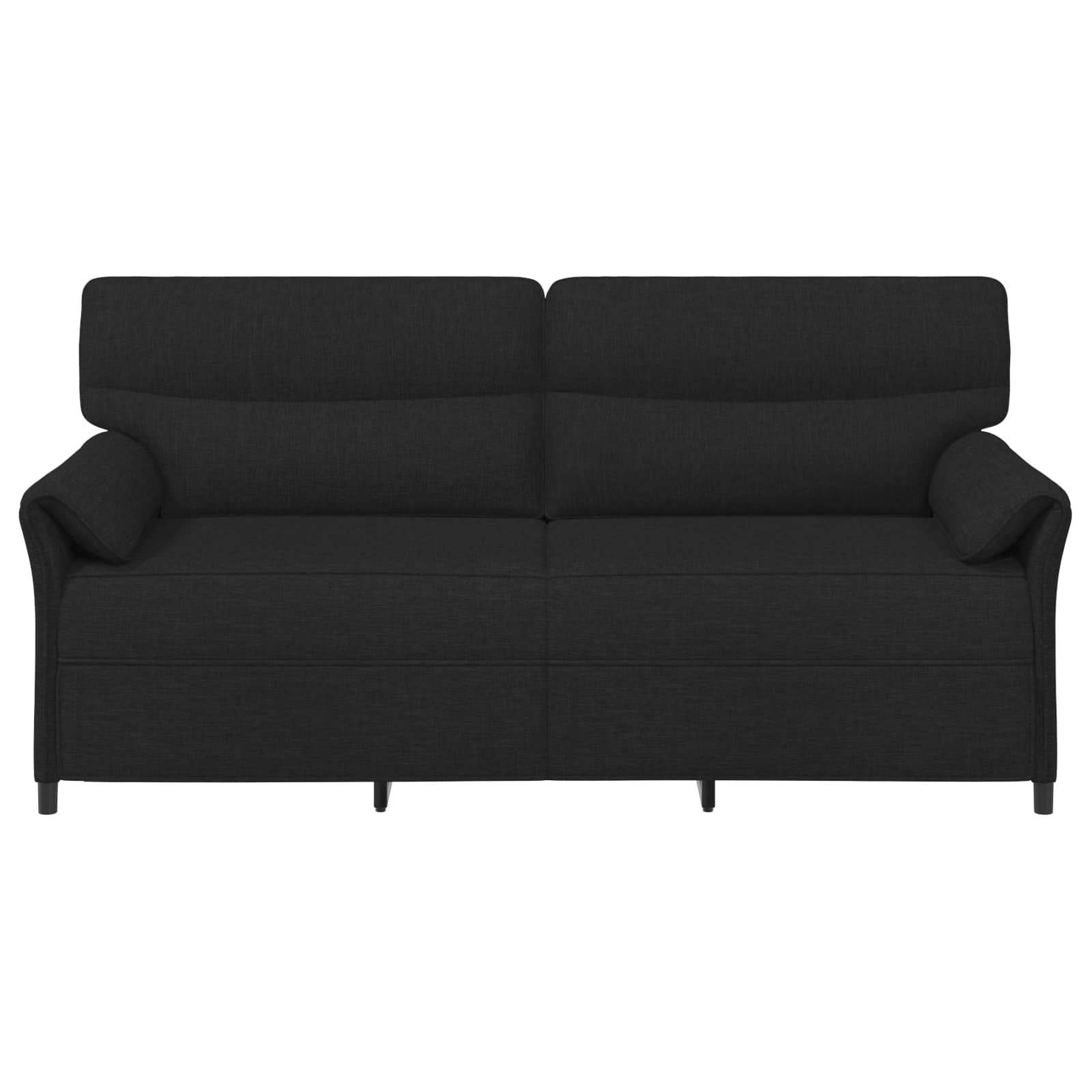 3-Zits Bank Zwart 198 x 83 x 95 cm Stof is nu te koop bij PeponiXL, paradijselijk wonen!