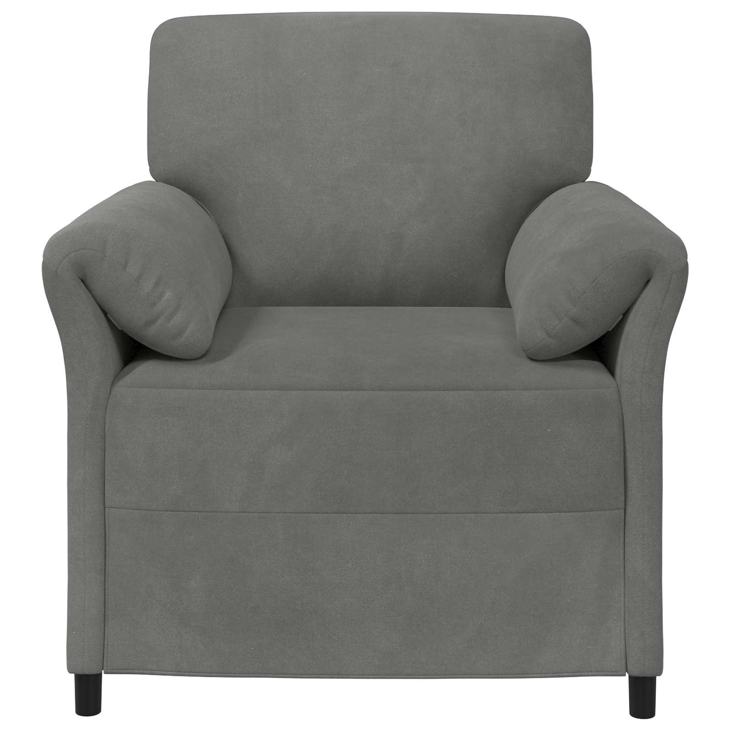 1-Zits Bank Donkergrijs 88 x 83 x 95 cm Fluweel is nu te koop bij PeponiXL, paradijselijk wonen!