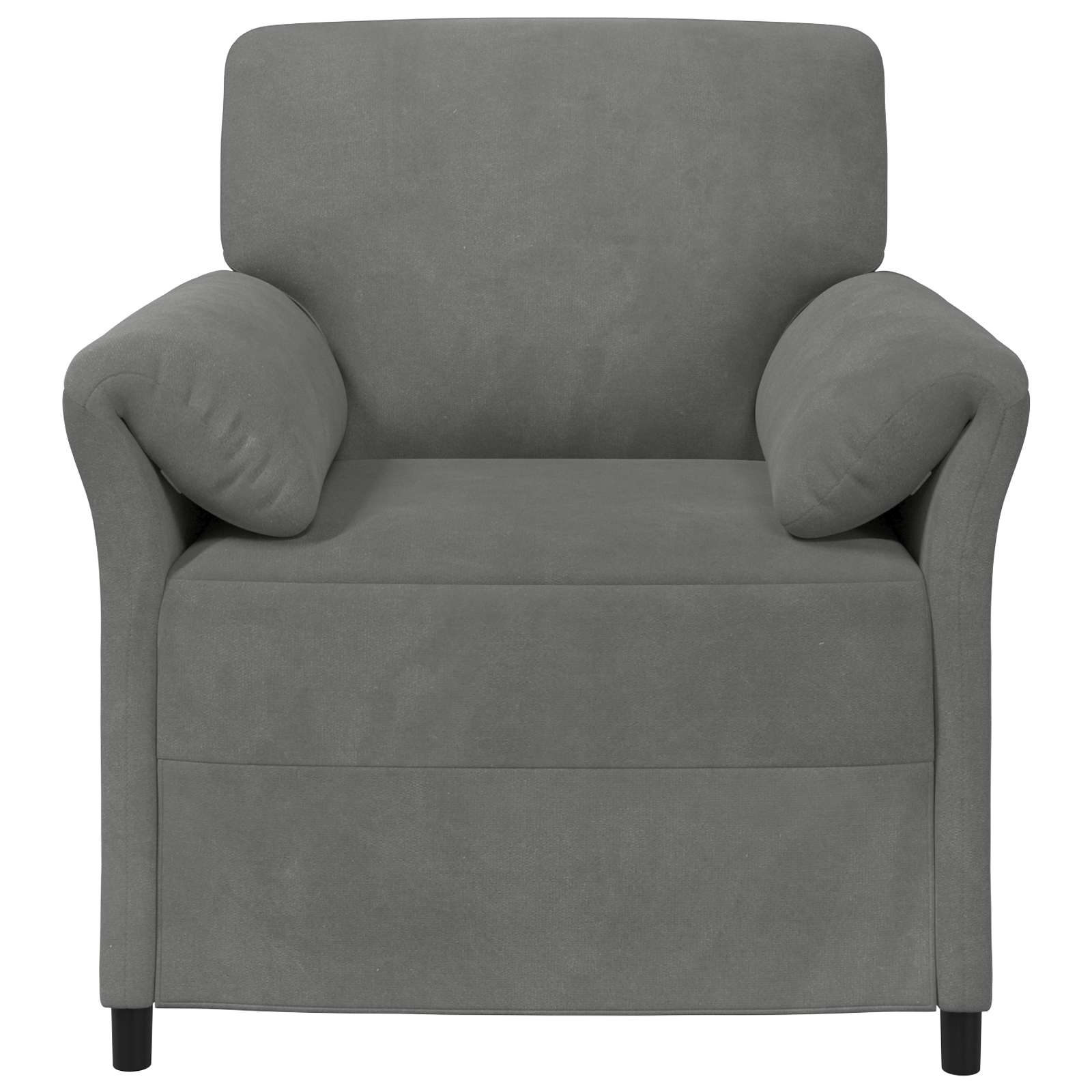1-Zits Bank Donkergrijs 88 x 83 x 95 cm Fluweel is nu te koop bij PeponiXL, paradijselijk wonen!