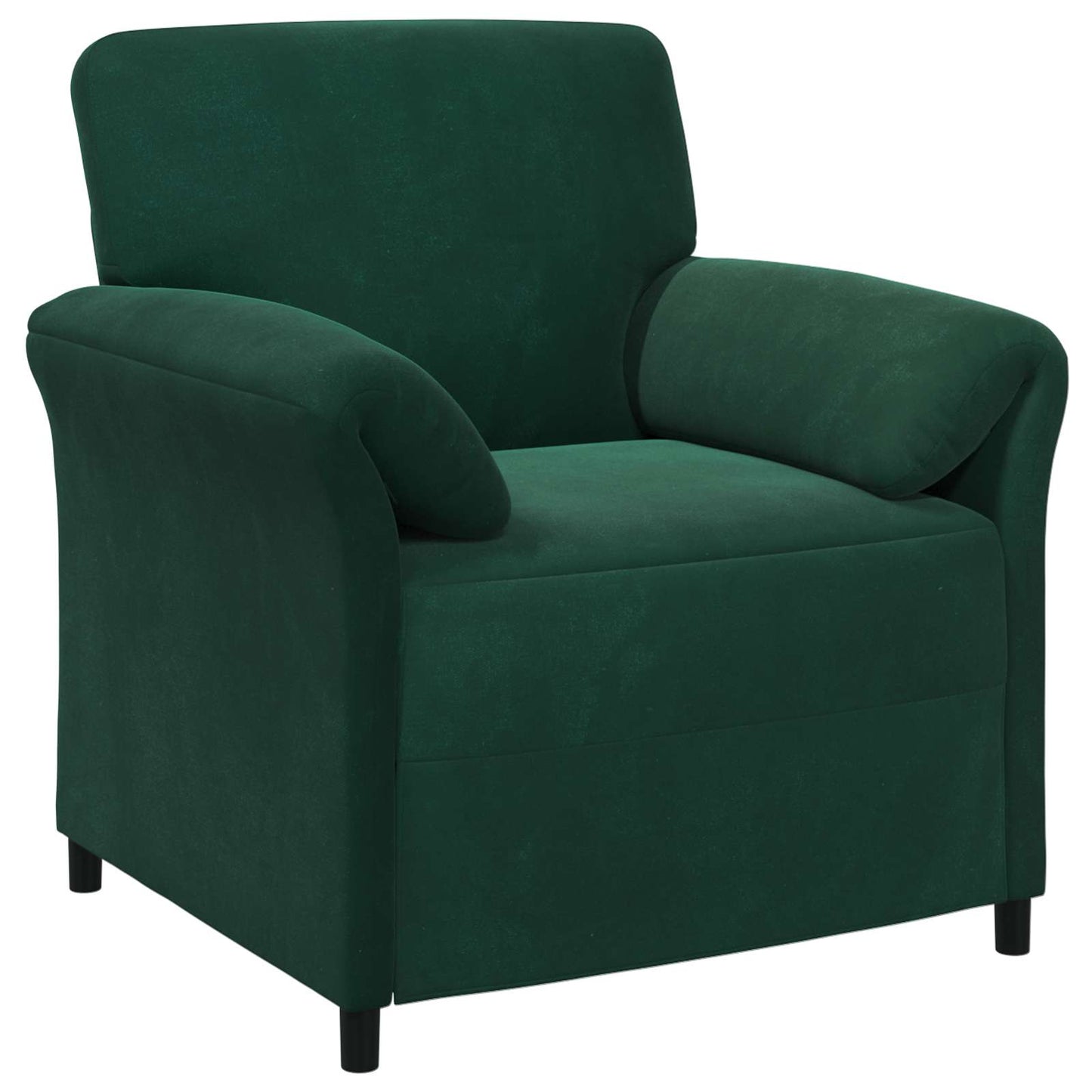 1-Zits Bank Donkergroen 88 x 83 x 95 cm Fluweel is nu te koop bij PeponiXL, paradijselijk wonen!