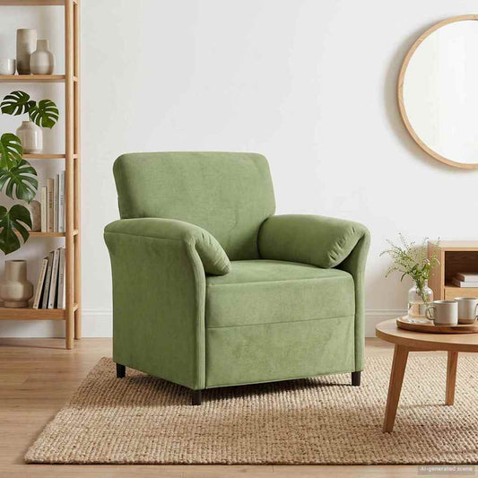 1-Zits Bank Lichtgroen 88 x 83 x 95 cm Fluweel is nu te koop bij PeponiXL, paradijselijk wonen!