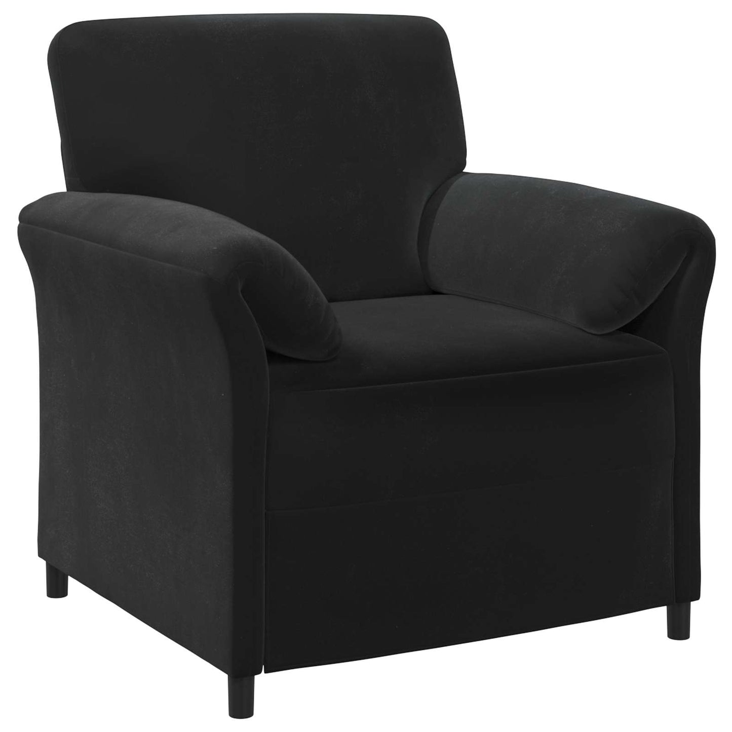 1-Zits Bank Zwart 88 x 83 x 95 cm Fluweel is nu te koop bij PeponiXL, paradijselijk wonen!
