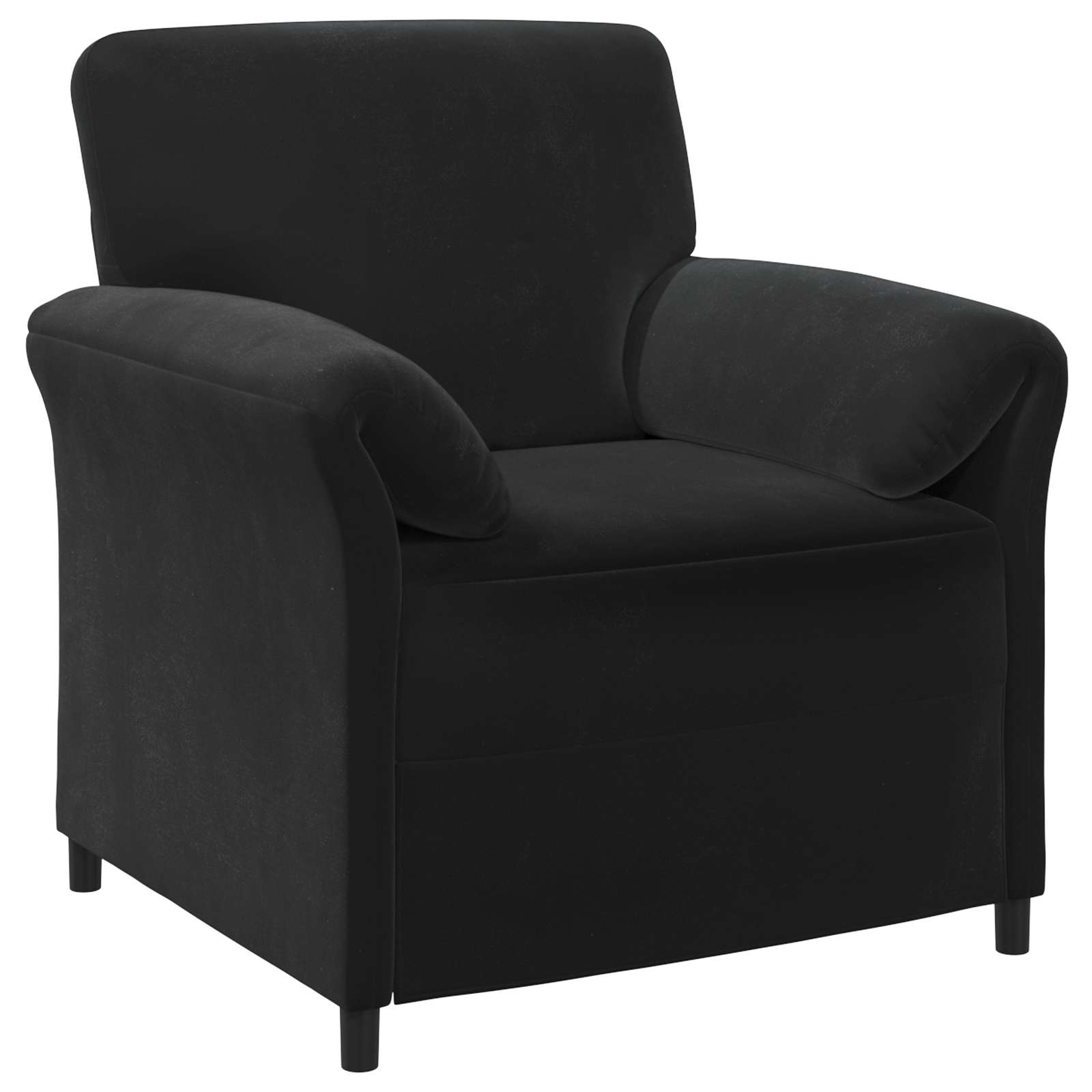 1-Zits Bank Zwart 88 x 83 x 95 cm Fluweel is nu te koop bij PeponiXL, paradijselijk wonen!