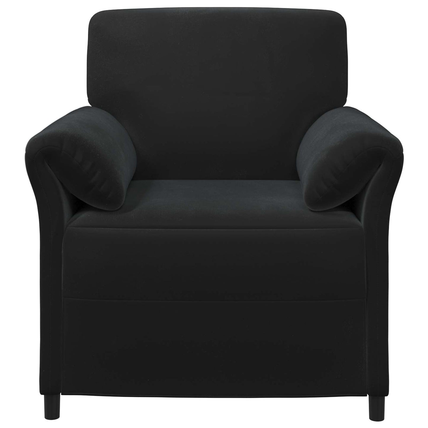 1-Zits Bank Zwart 88 x 83 x 95 cm Fluweel is nu te koop bij PeponiXL, paradijselijk wonen!