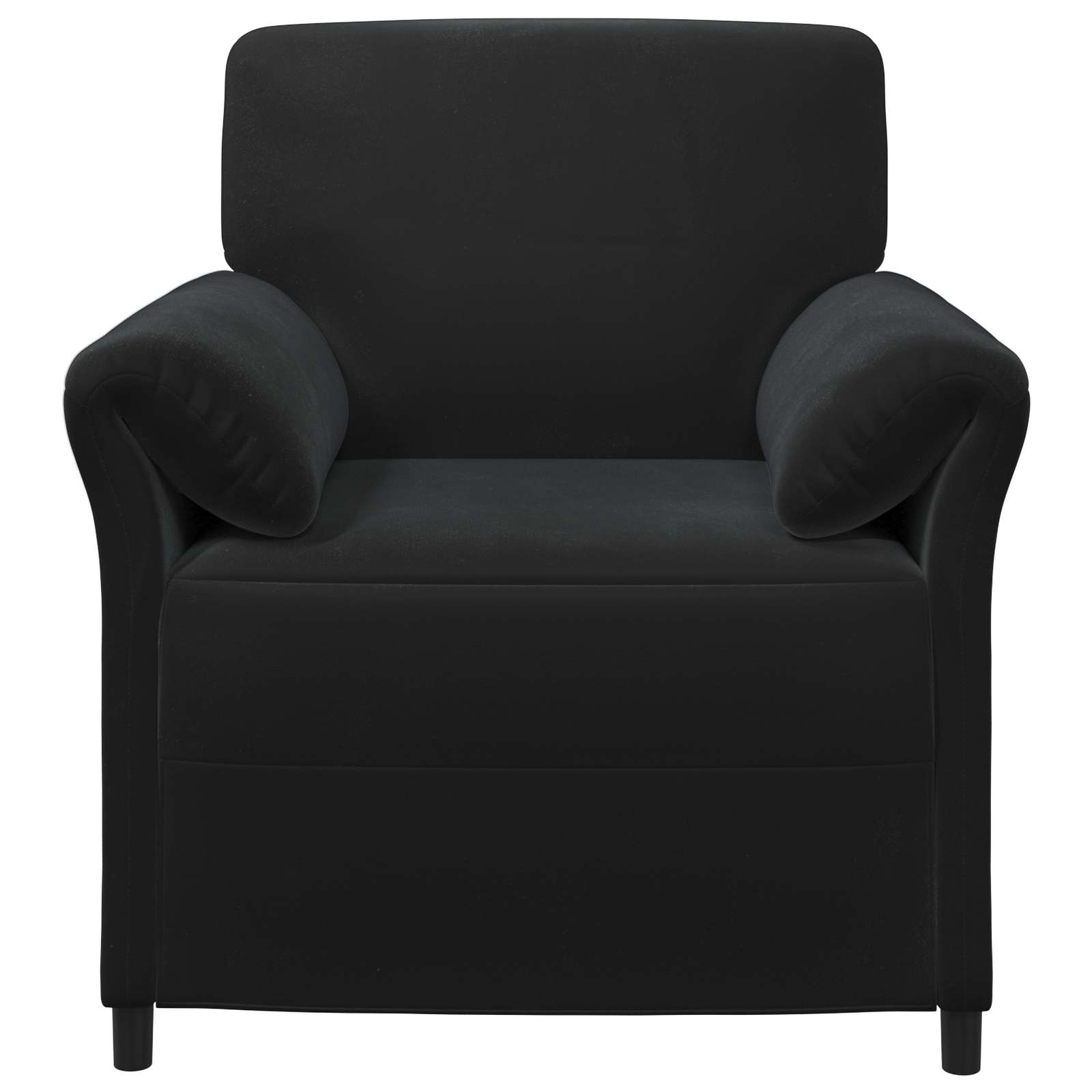 1-Zits Bank Zwart 88 x 83 x 95 cm Fluweel is nu te koop bij PeponiXL, paradijselijk wonen!