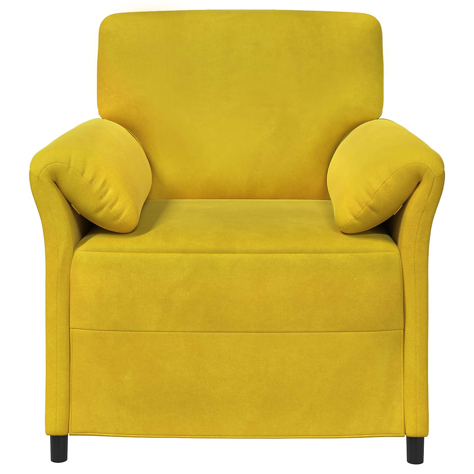 1-Zits Bank Geel 88 x 83 x 95 cm Fluweel is nu te koop bij PeponiXL, paradijselijk wonen!