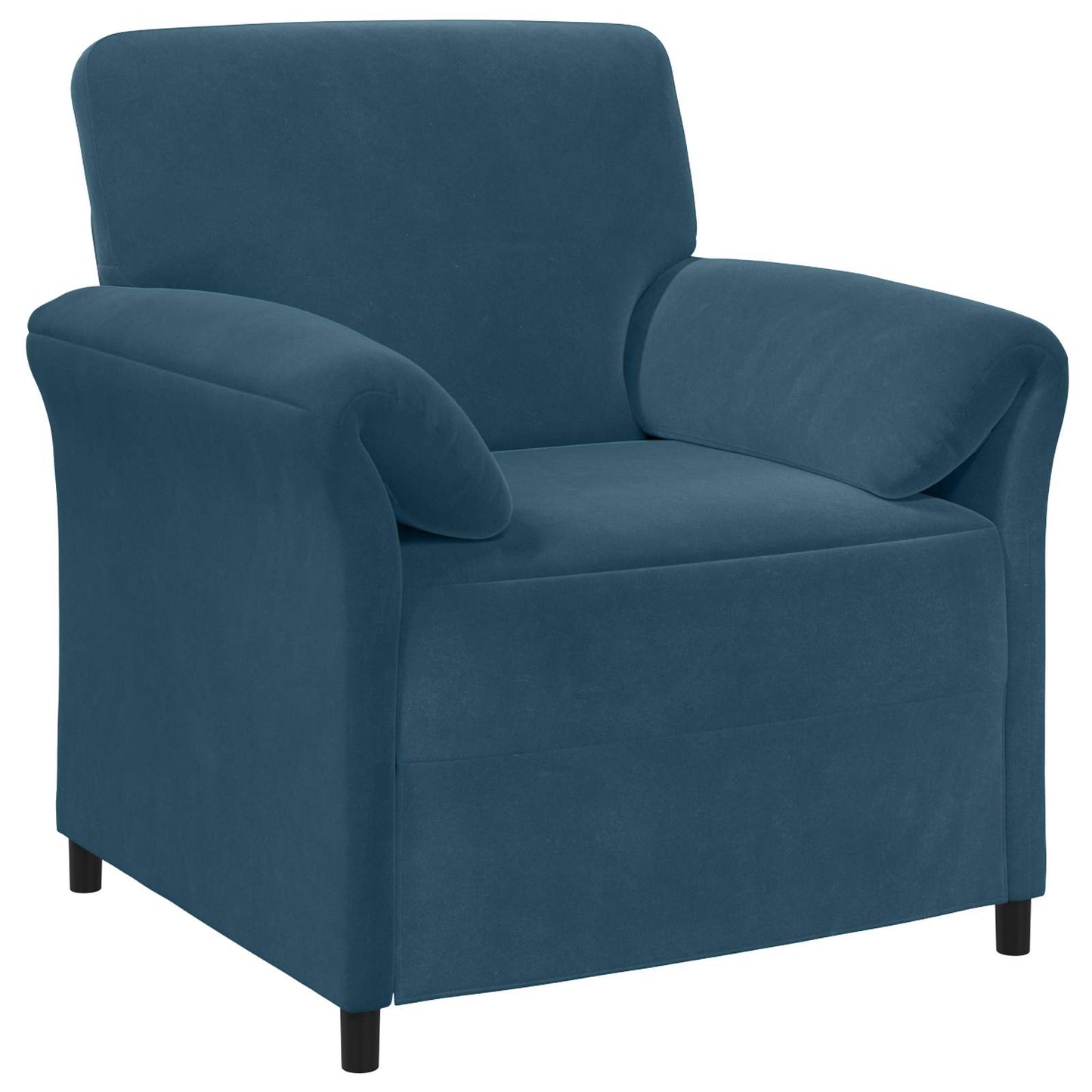 1-Zits Bank Blauw 88 x 83 x 95 cm Fluweel is nu te koop bij PeponiXL, paradijselijk wonen!