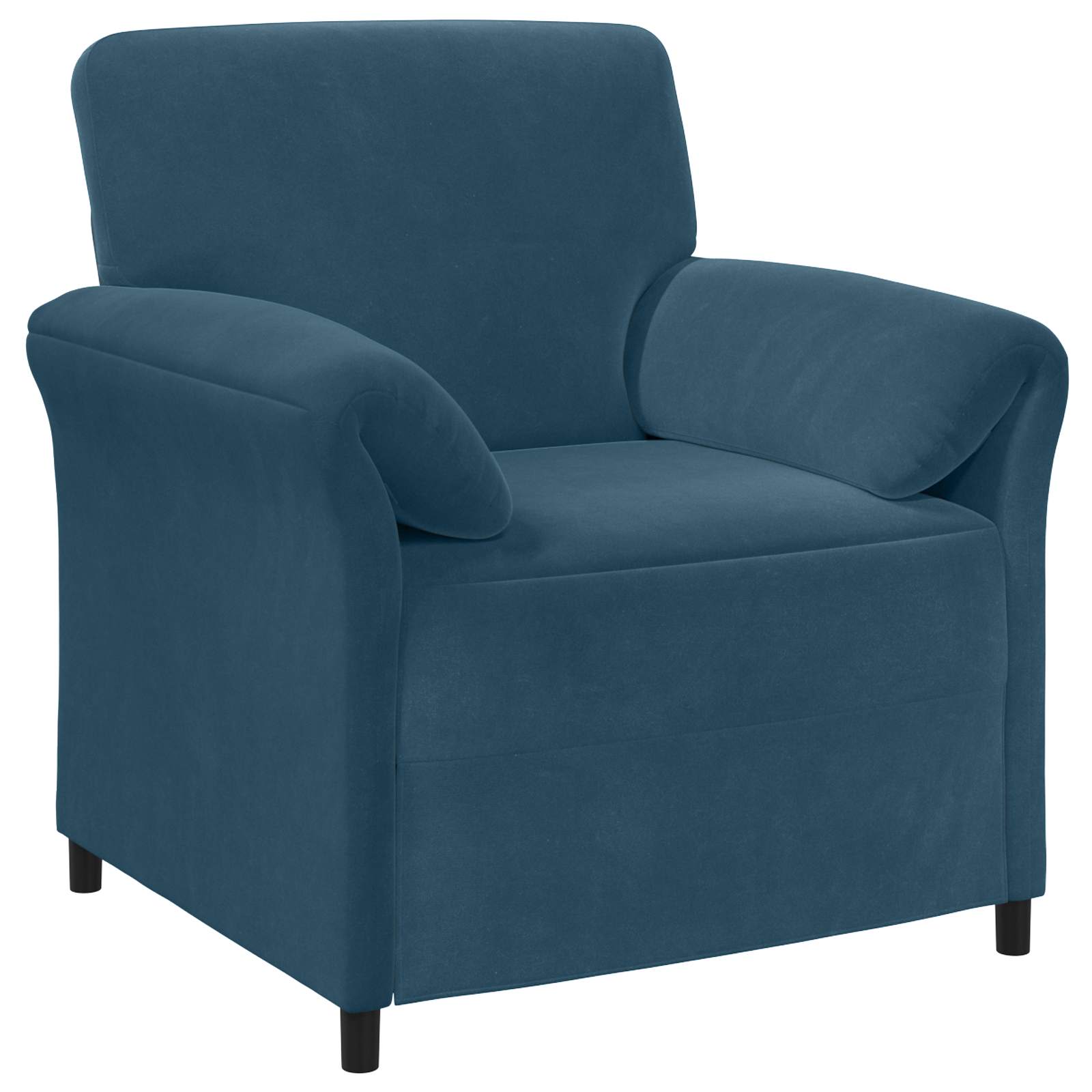1-Zits Bank Blauw 88 x 83 x 95 cm Fluweel is nu te koop bij PeponiXL, paradijselijk wonen!