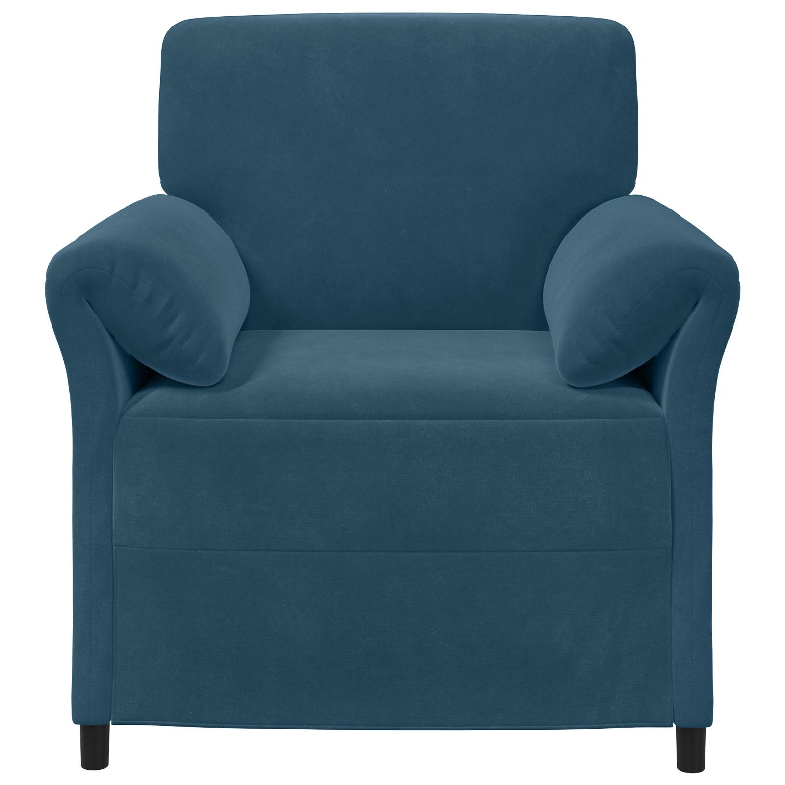 1-Zits Bank Blauw 88 x 83 x 95 cm Fluweel is nu te koop bij PeponiXL, paradijselijk wonen!