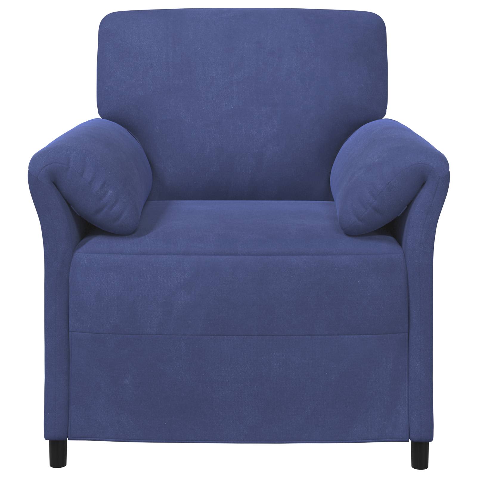 1-Zits Bank Politieblauw 88 x 83 x 95 cm Fluweel is nu te koop bij PeponiXL, paradijselijk wonen!