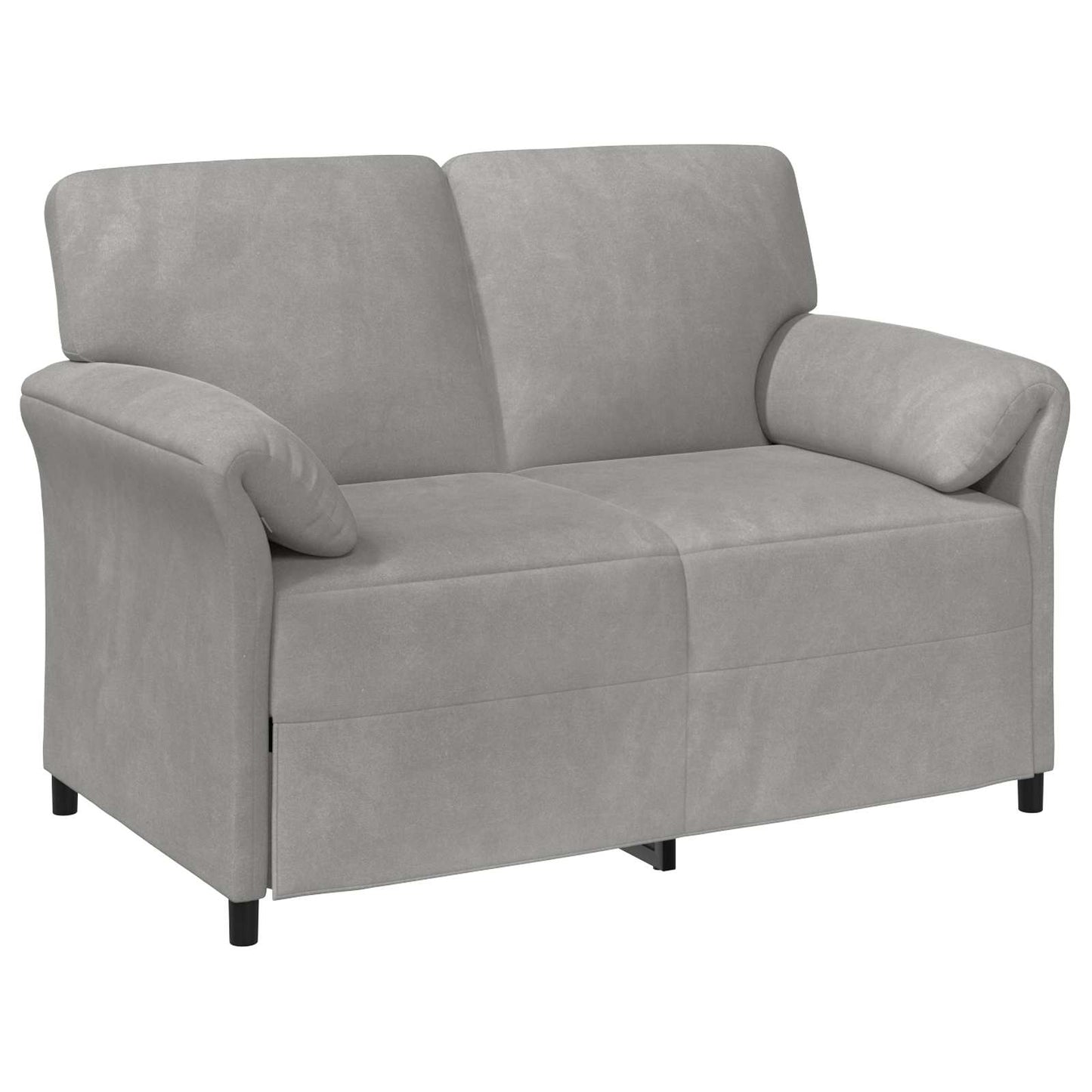 2-Zits Sofa Lichtgrijs 138 x 83 x 95 cm Fluweel is nu te koop bij PeponiXL, paradijselijk wonen!