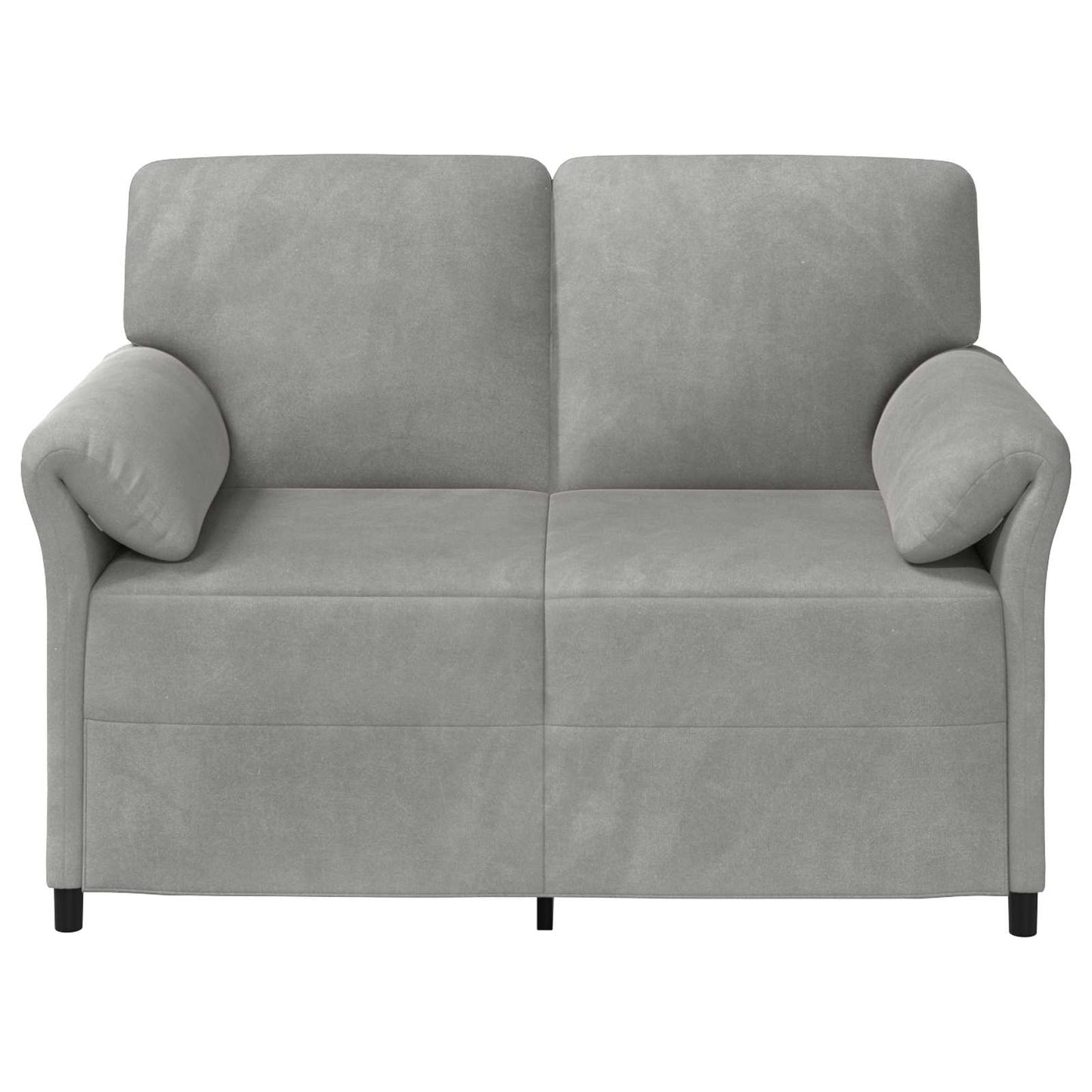 2-Zits Sofa Lichtgrijs 138 x 83 x 95 cm Fluweel is nu te koop bij PeponiXL, paradijselijk wonen!