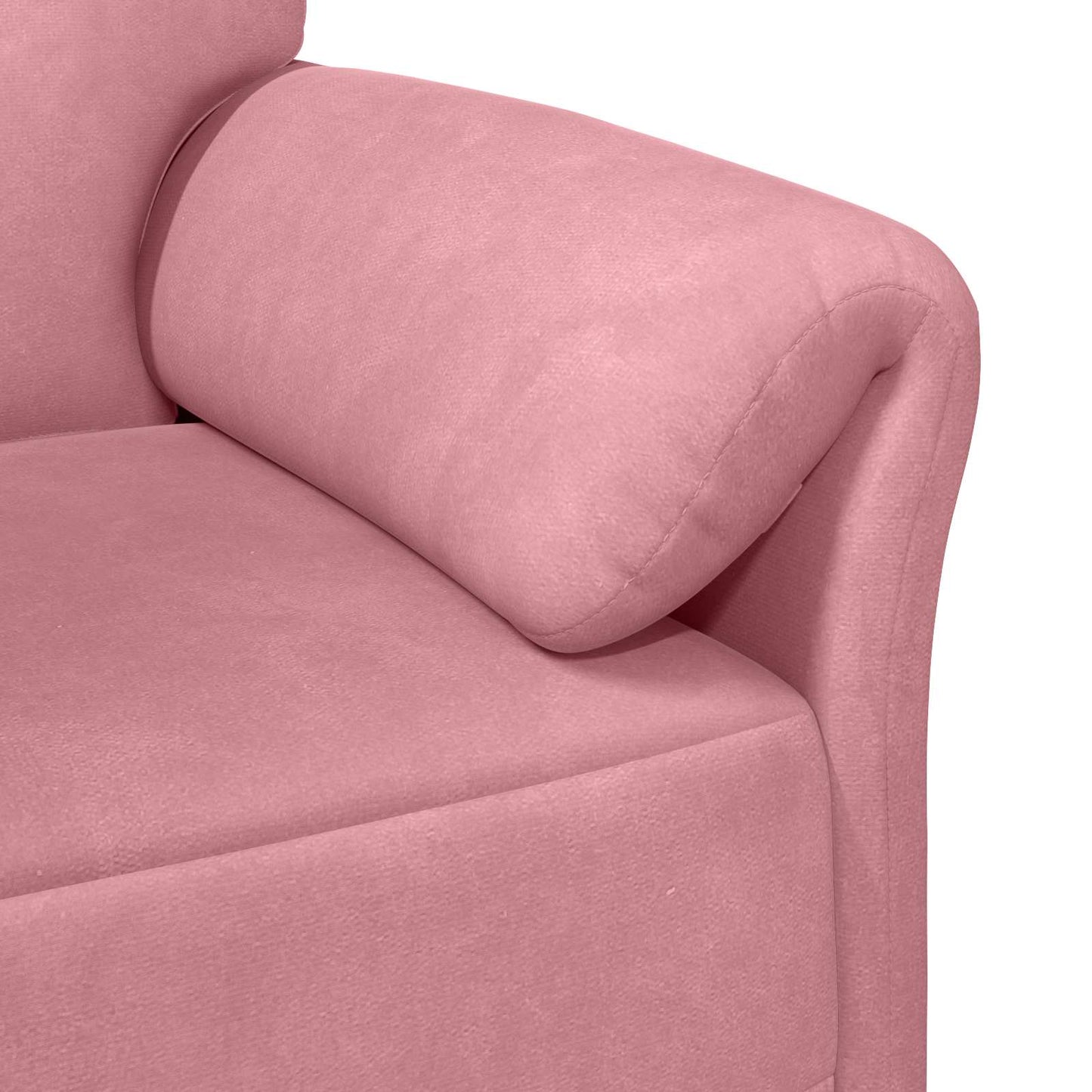 2-Zits Sofa Roze 138 x 83 x 95 cm Fluweel is nu te koop bij PeponiXL, paradijselijk wonen!