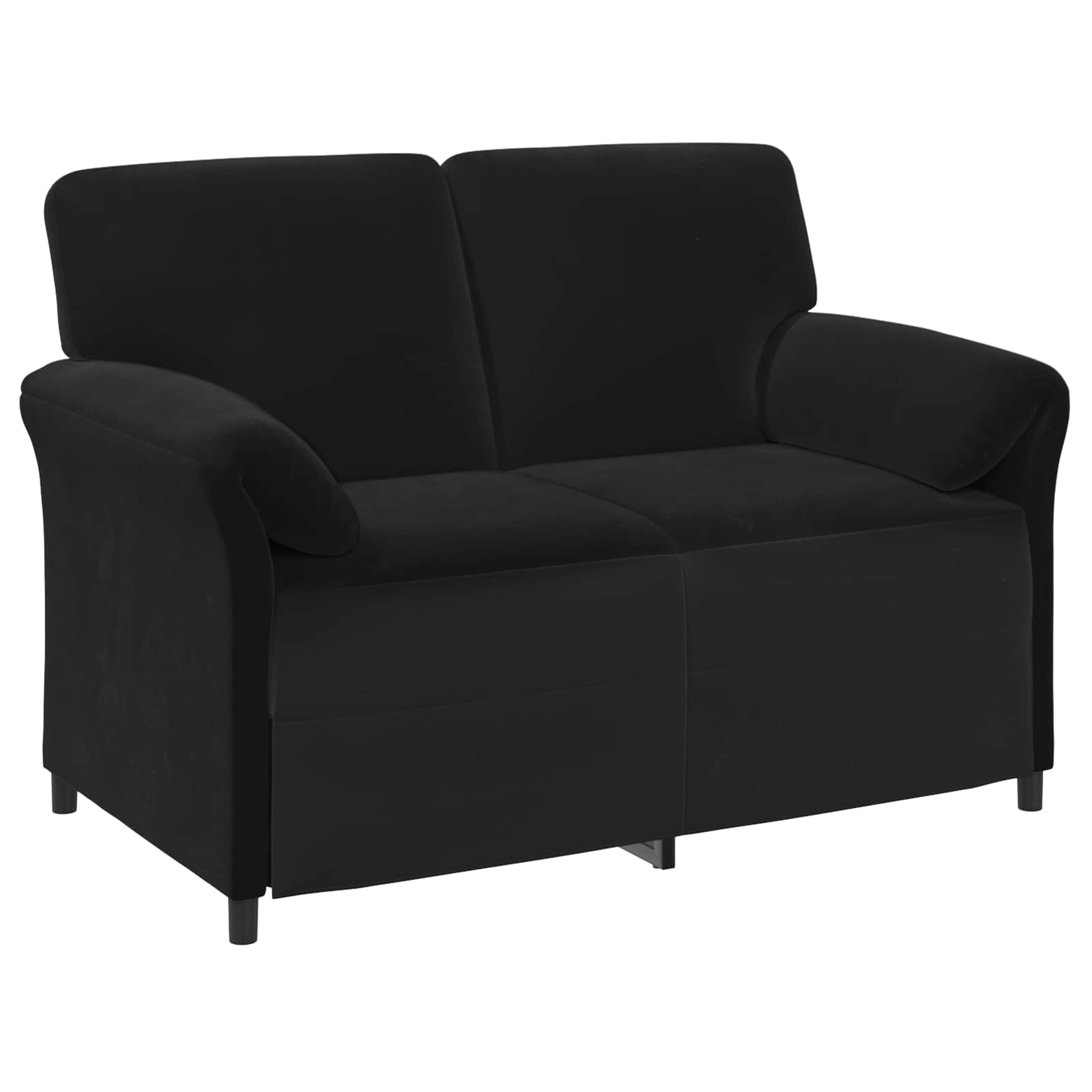 2-Zits Sofa Zwart 138 x 83 x 95 cm Fluweel is nu te koop bij PeponiXL, paradijselijk wonen!