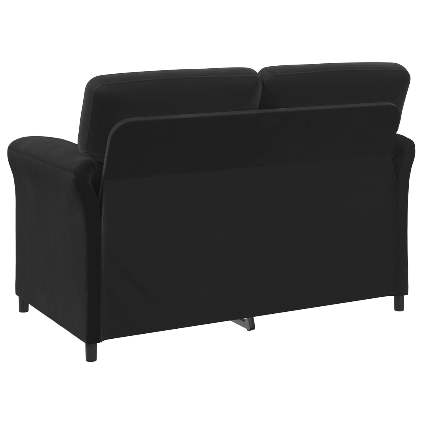 2-Zits Sofa Zwart 138 x 83 x 95 cm Fluweel is nu te koop bij PeponiXL, paradijselijk wonen!