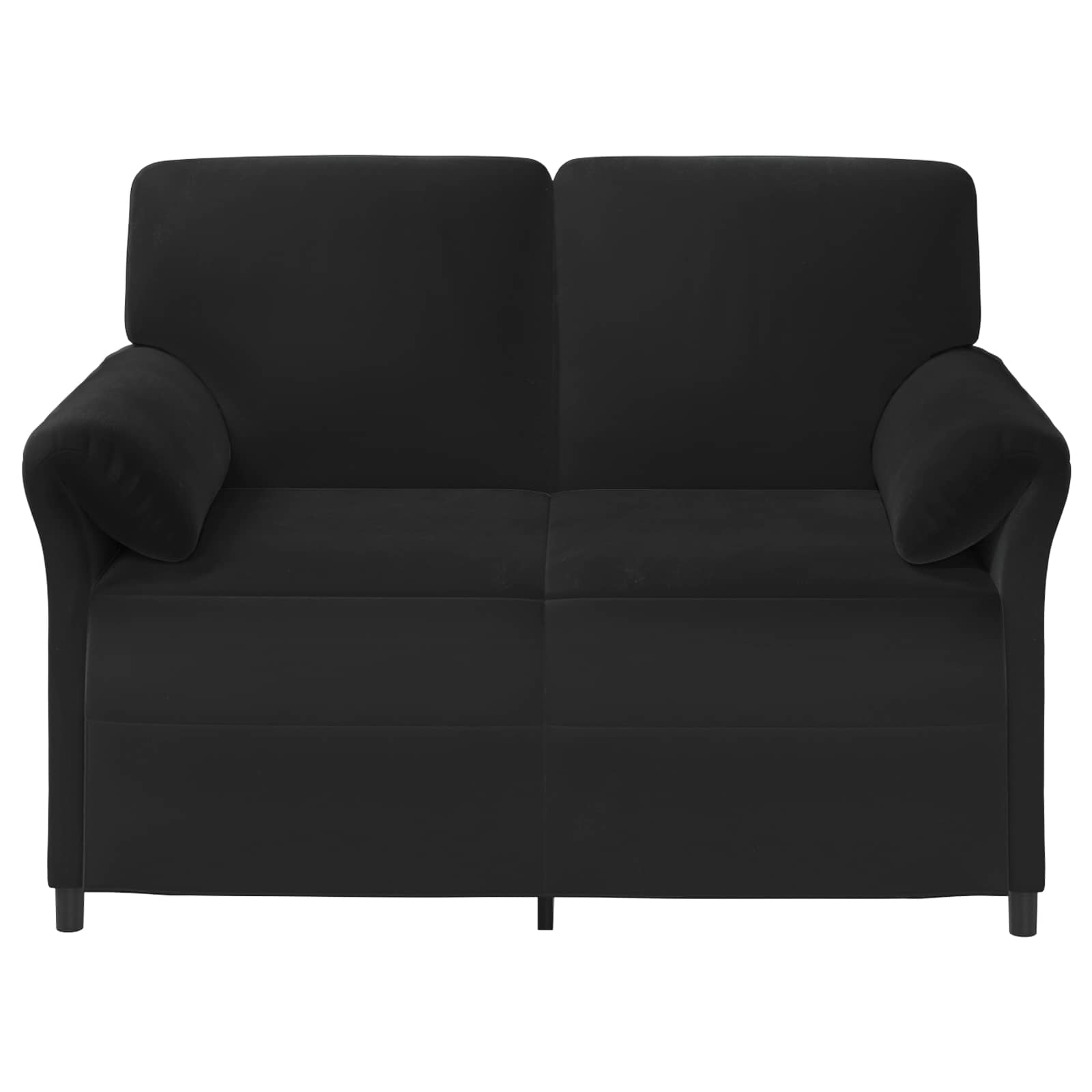 2-Zits Sofa Zwart 138 x 83 x 95 cm Fluweel is nu te koop bij PeponiXL, paradijselijk wonen!
