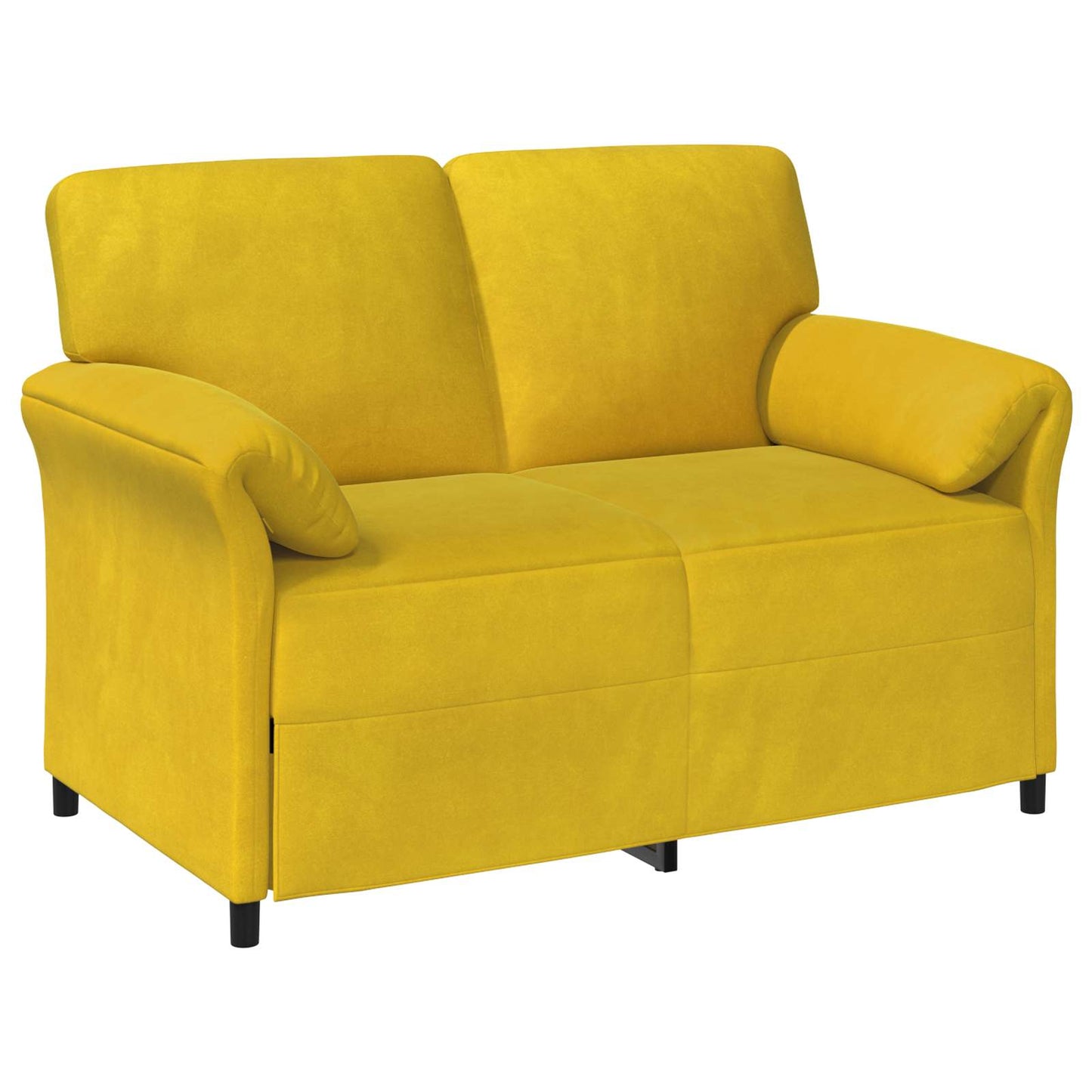 2-Zits Sofa Geel 138 x 83 x 95 cm Fluweel is nu te koop bij PeponiXL, paradijselijk wonen!