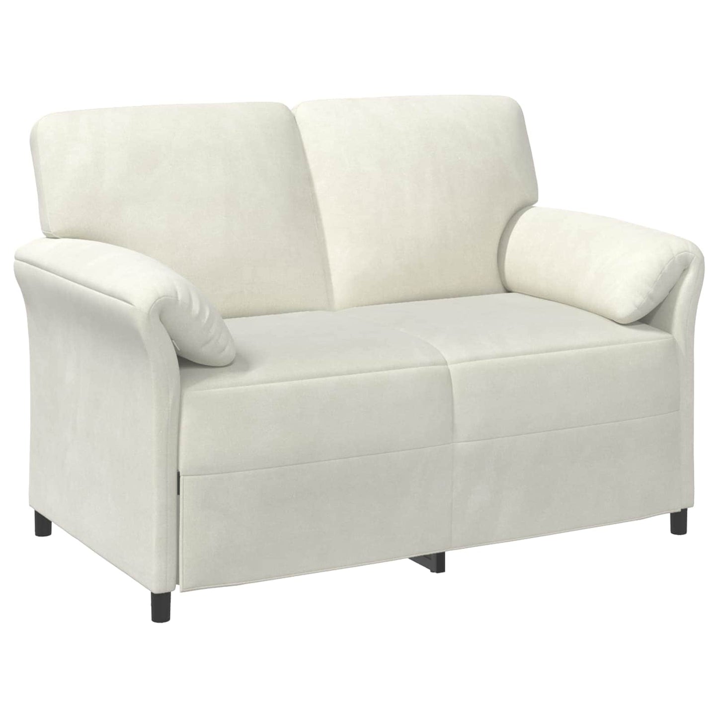 2-Zits Sofa Crèmekleurig 138 x 83 x 95 cm Fluweel is nu te koop bij PeponiXL, paradijselijk wonen!