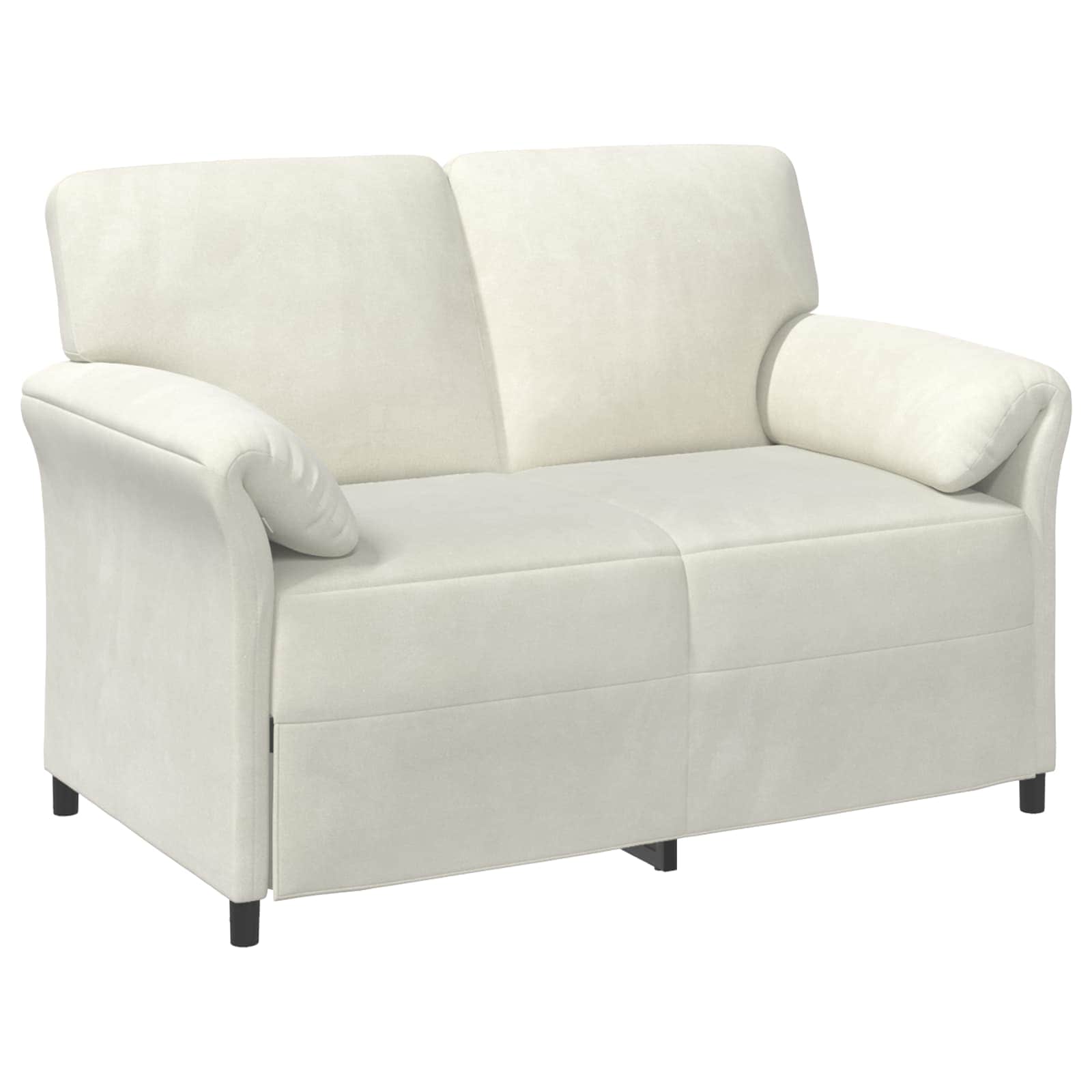 2-Zits Sofa Crèmekleurig 138 x 83 x 95 cm Fluweel is nu te koop bij PeponiXL, paradijselijk wonen!