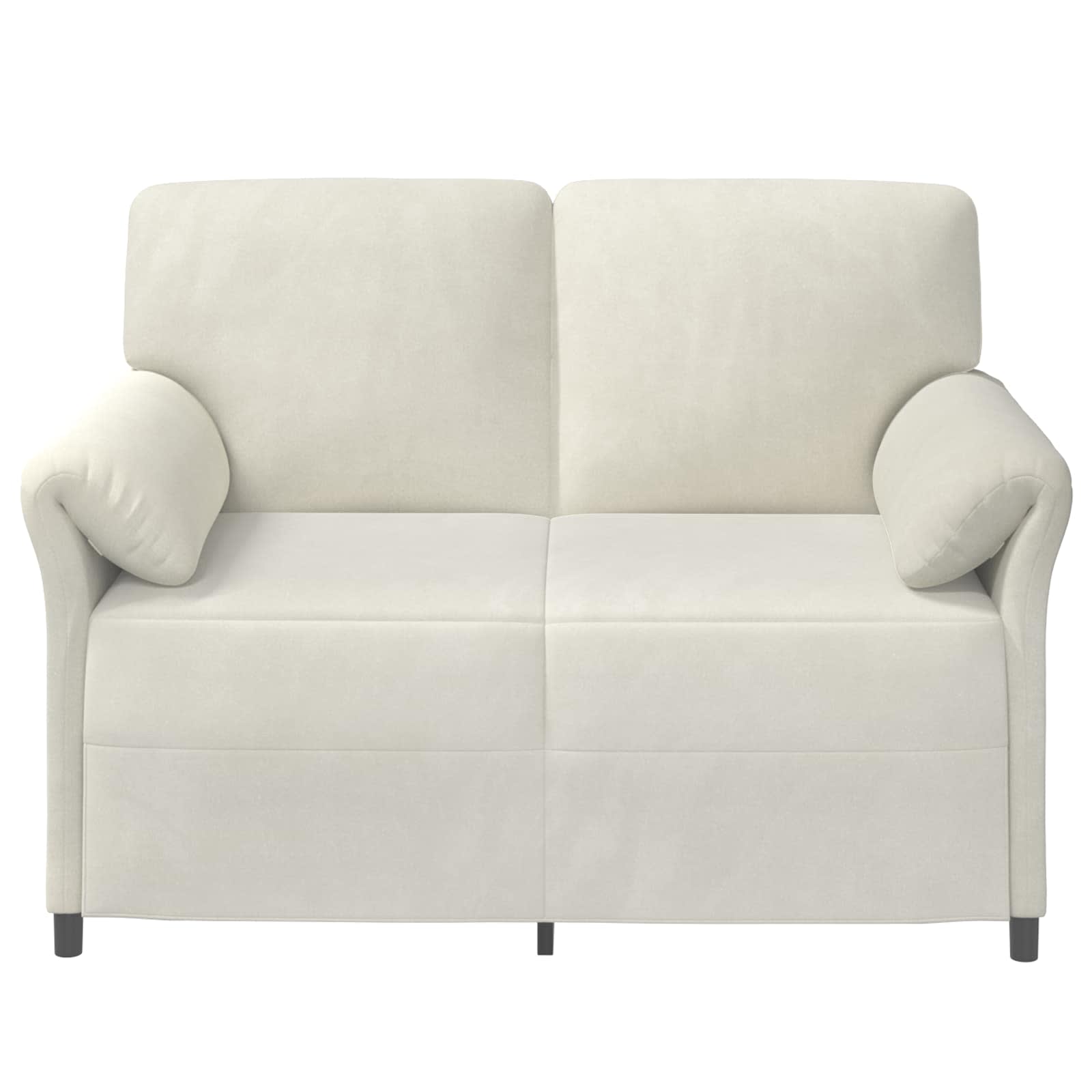 2-Zits Sofa Crèmekleurig 138 x 83 x 95 cm Fluweel is nu te koop bij PeponiXL, paradijselijk wonen!