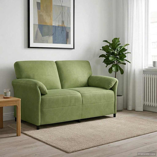 2-Zits Sofa Lichtgroen 158 x 83 x 95 cm Fluweel is nu te koop bij PeponiXL, paradijselijk wonen!