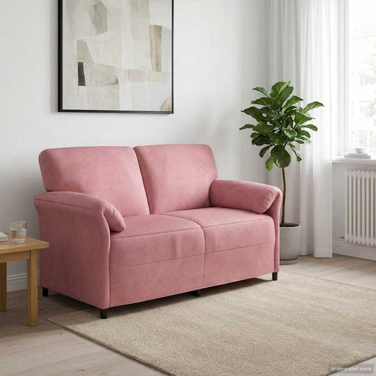 2-Zits Sofa Roze 158 x 83 x 95 cm Fluweel is nu te koop bij PeponiXL, paradijselijk wonen!