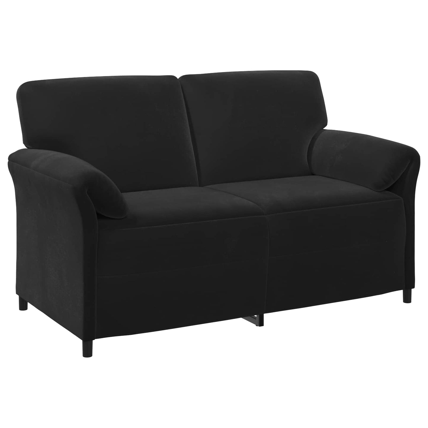 2-Zits Sofa Zwart 158 x 83 x 95 cm Fluweel is nu te koop bij PeponiXL, paradijselijk wonen!