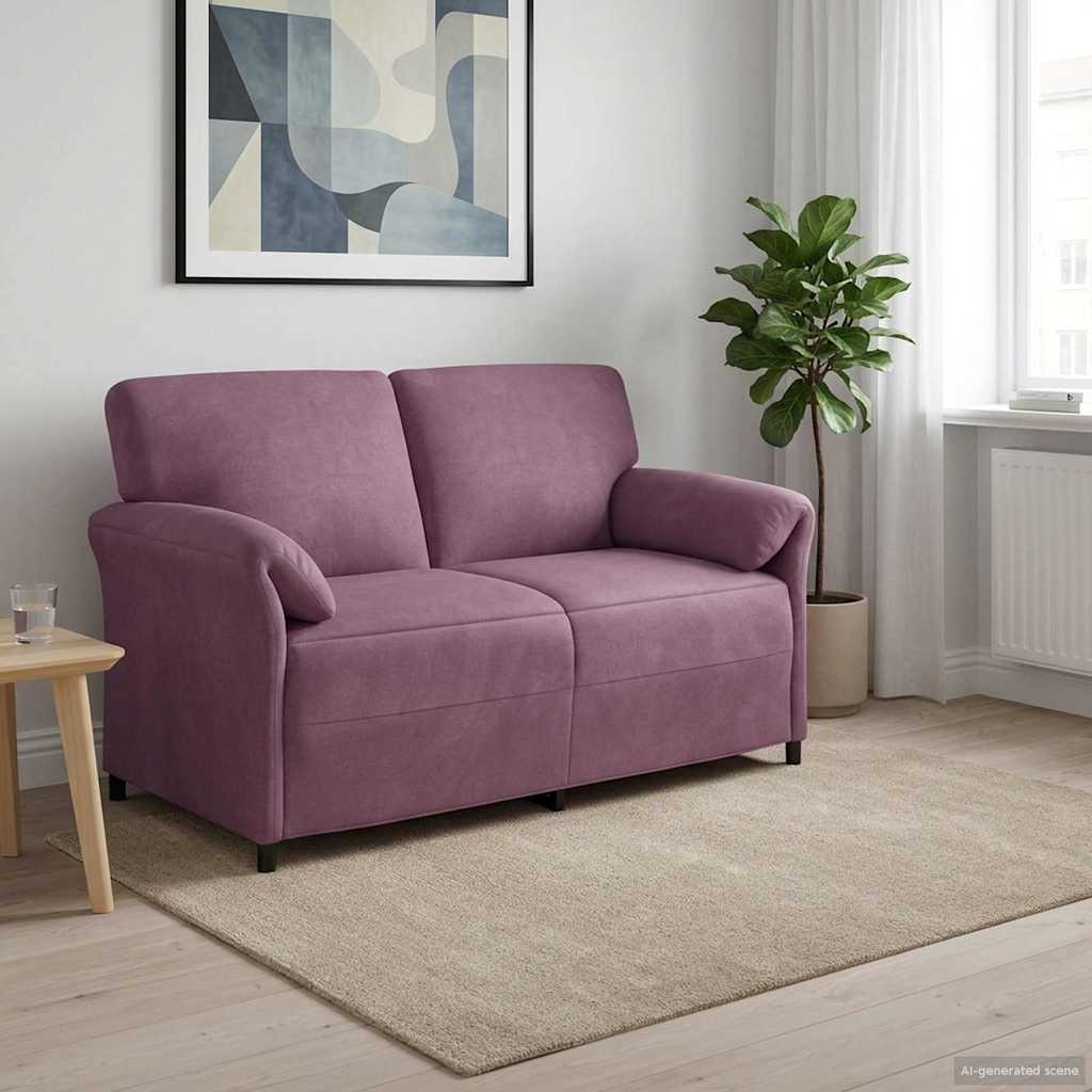 2-Zits Sofa Paars 158 x 83 x 95 cm Fluweel is nu te koop bij PeponiXL, paradijselijk wonen!