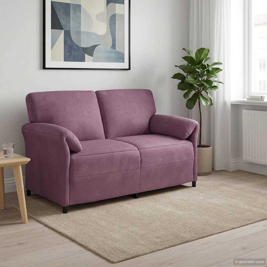 2-Zits Sofa Paars 158 x 83 x 95 cm Fluweel is nu te koop bij PeponiXL, paradijselijk wonen!