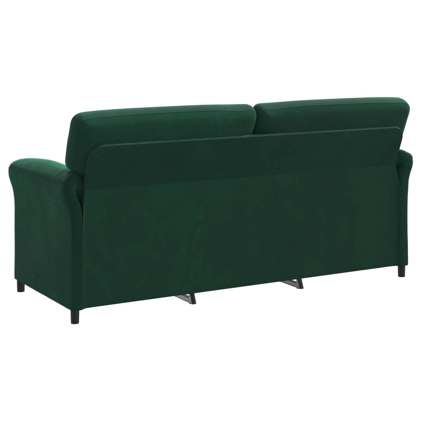 3-Zits Bank Donkergroen 198 x 83 x 95 cm Fluweel is nu te koop bij PeponiXL, paradijselijk wonen!