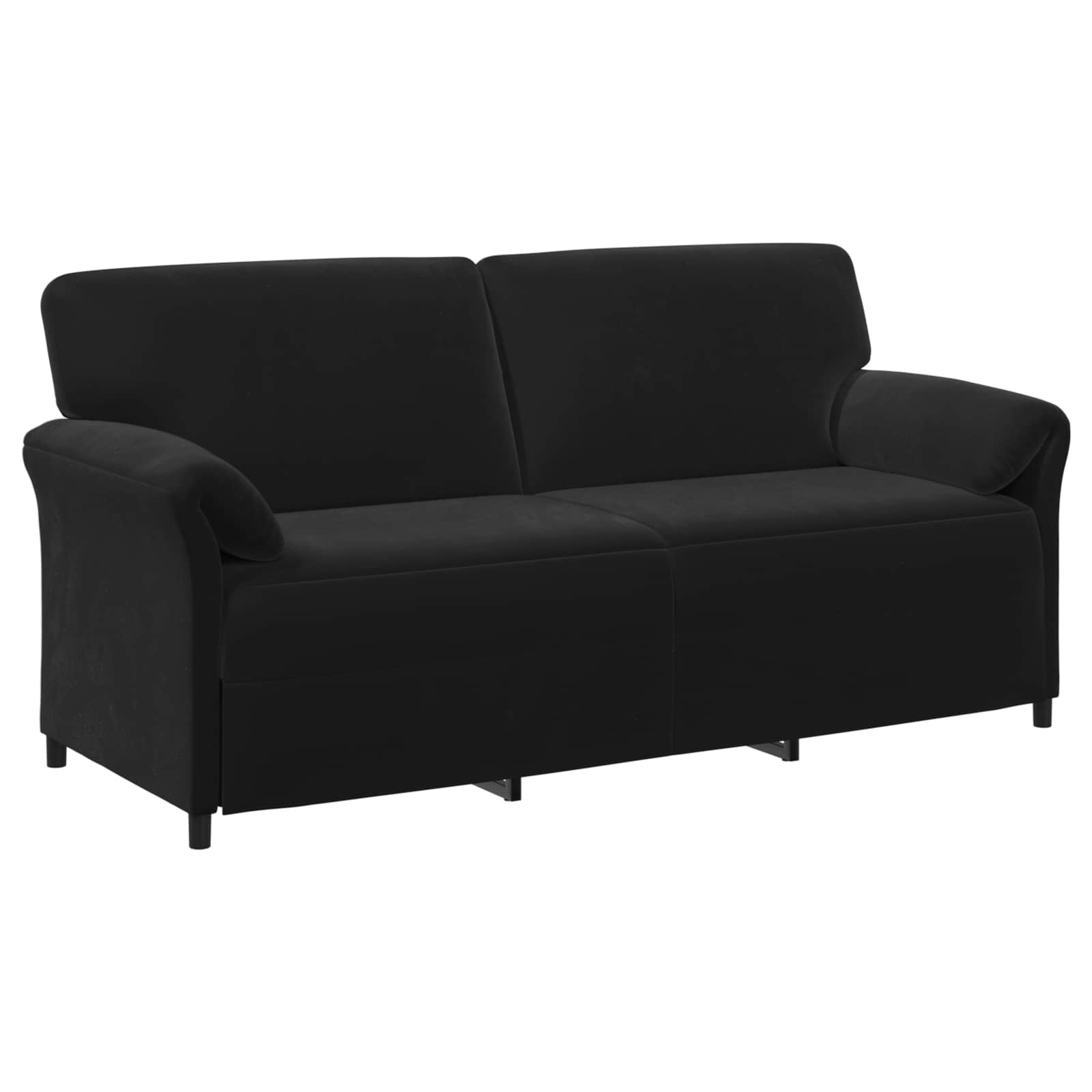 3-Zits Bank Zwart 198 x 83 x 95 cm Fluweel is nu te koop bij PeponiXL, paradijselijk wonen!