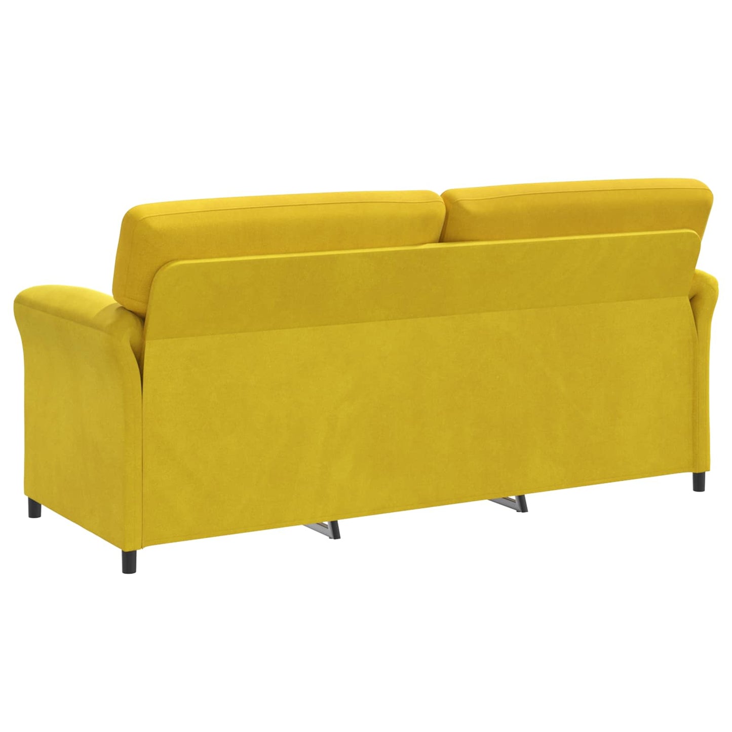 3-Zits Bank Geel 198 x 83 x 95 cm Fluweel is nu te koop bij PeponiXL, paradijselijk wonen!