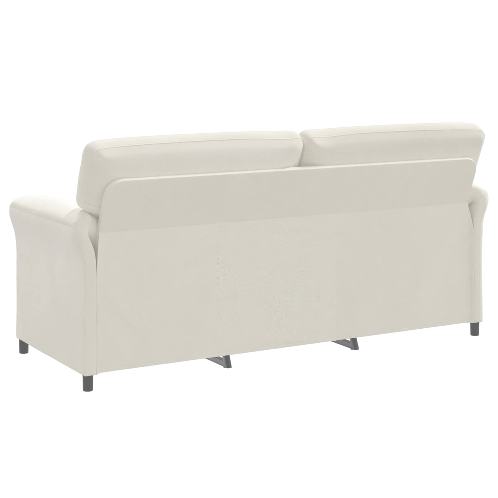 3-Zits Bank Crèmekleurig 198 x 83 x 95 cm Fluweel is nu te koop bij PeponiXL, paradijselijk wonen!