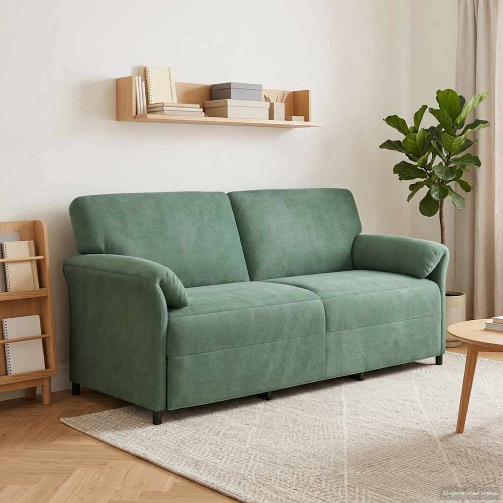 3-Zits Bank Zeegroen 198 x 83 x 95 cm Fluweel is nu te koop bij PeponiXL, paradijselijk wonen!