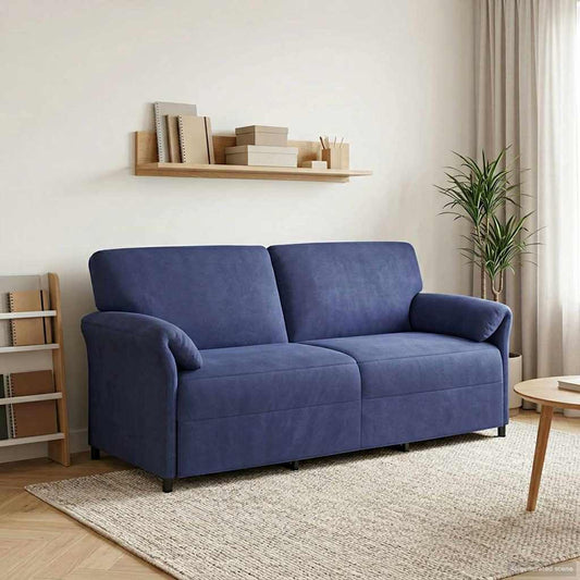 3-Zits Bank Politieblauw 198 x 83 x 95 cm Fluweel is nu te koop bij PeponiXL, paradijselijk wonen!
