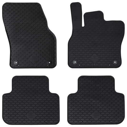 Autobodemmat 4 pcs Zwart Geschikt voor Audi Q3 2019-2025 Rubber is nu te koop bij PeponiXL, paradijselijk wonen!