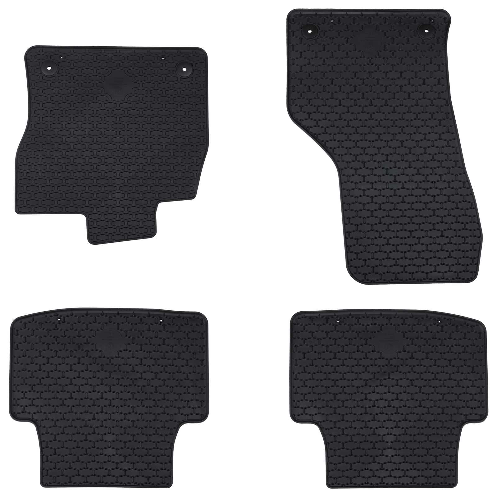 Autobodemmat 4 pcs Zwart Rubber is nu te koop bij PeponiXL, paradijselijk wonen!