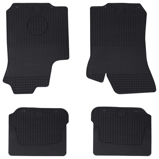 Autobodemmat 4 pcs Zwart Rubber is nu te koop bij PeponiXL, paradijselijk wonen!