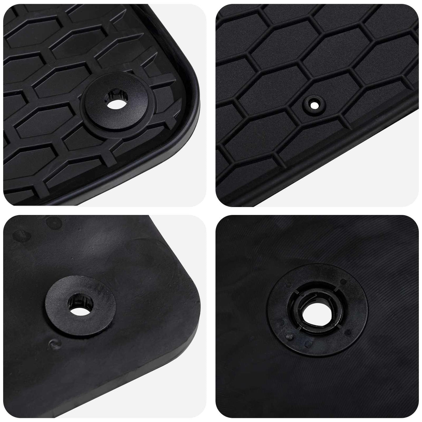 Autobodemmat 4 pcs Zwart geschikt voor VW ID.3 2019- Rubber is nu te koop bij PeponiXL, paradijselijk wonen!