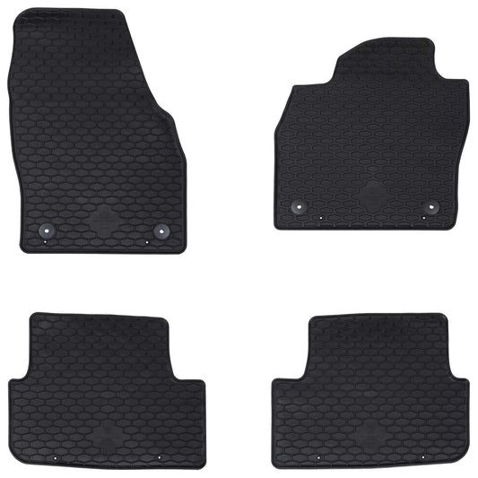 Autobodemmat 4 pcs Zwart Rubber is nu te koop bij PeponiXL, paradijselijk wonen!