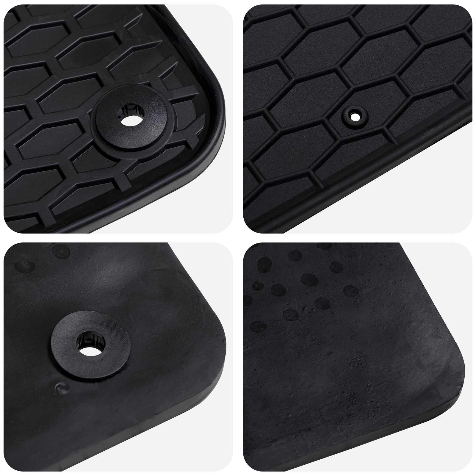 Autobodemmat 4 pcs Zwart geschikt voor C3 2017-2024 Rubber is nu te koop bij PeponiXL, paradijselijk wonen!