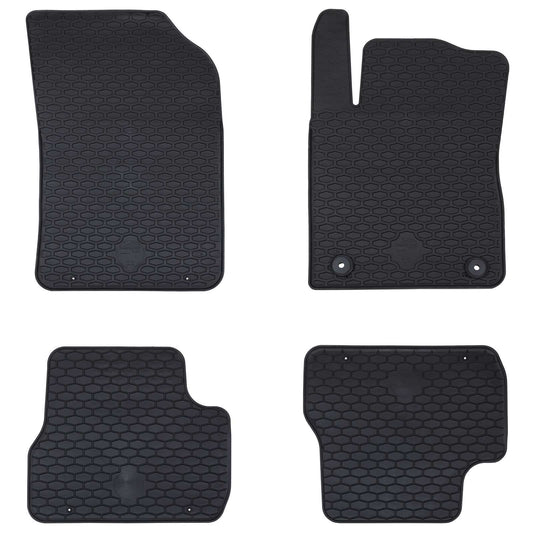 Autobodemmat 4 pcs Zwart geschikt voor C3 2017-2024 Rubber is nu te koop bij PeponiXL, paradijselijk wonen!