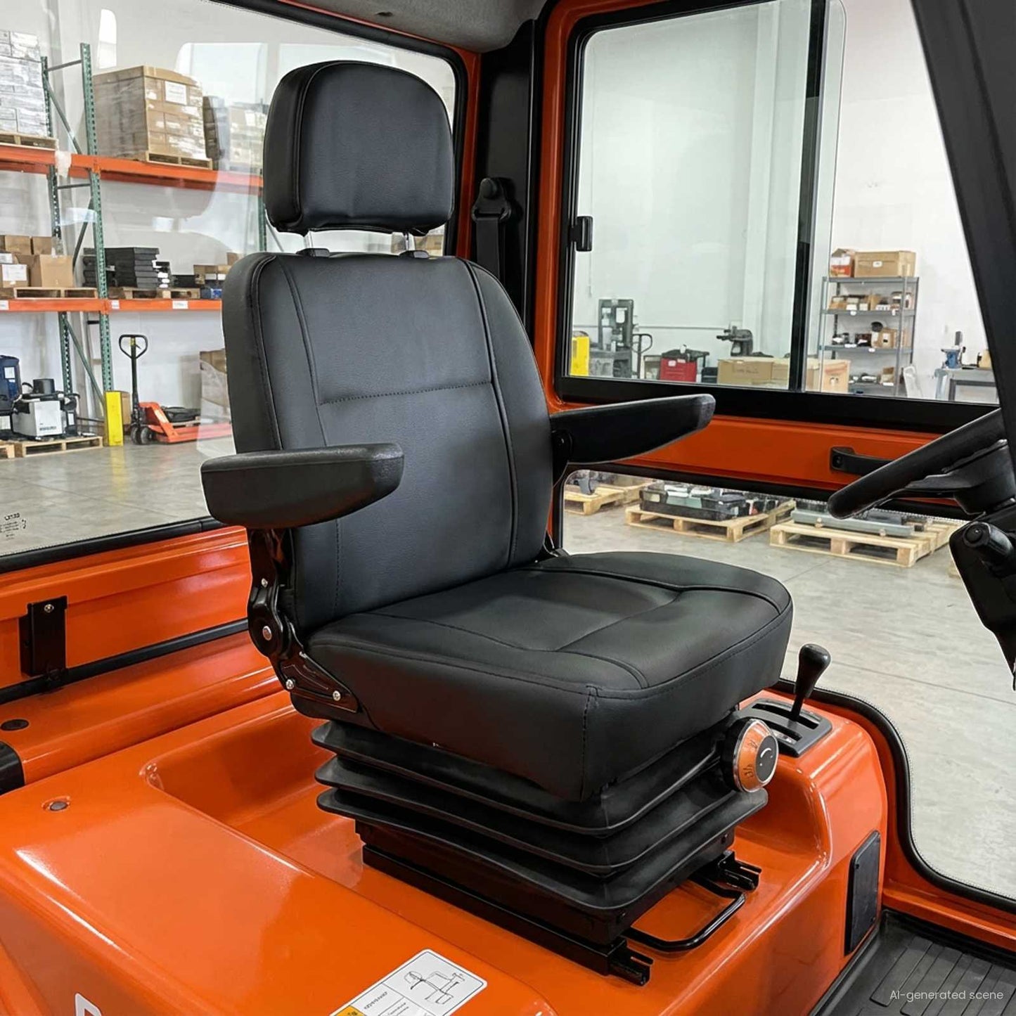 Tractorstoel met ophangingsysteem Zwart 56 x 57 x 87 cm is nu te koop bij PeponiXL, paradijselijk wonen!