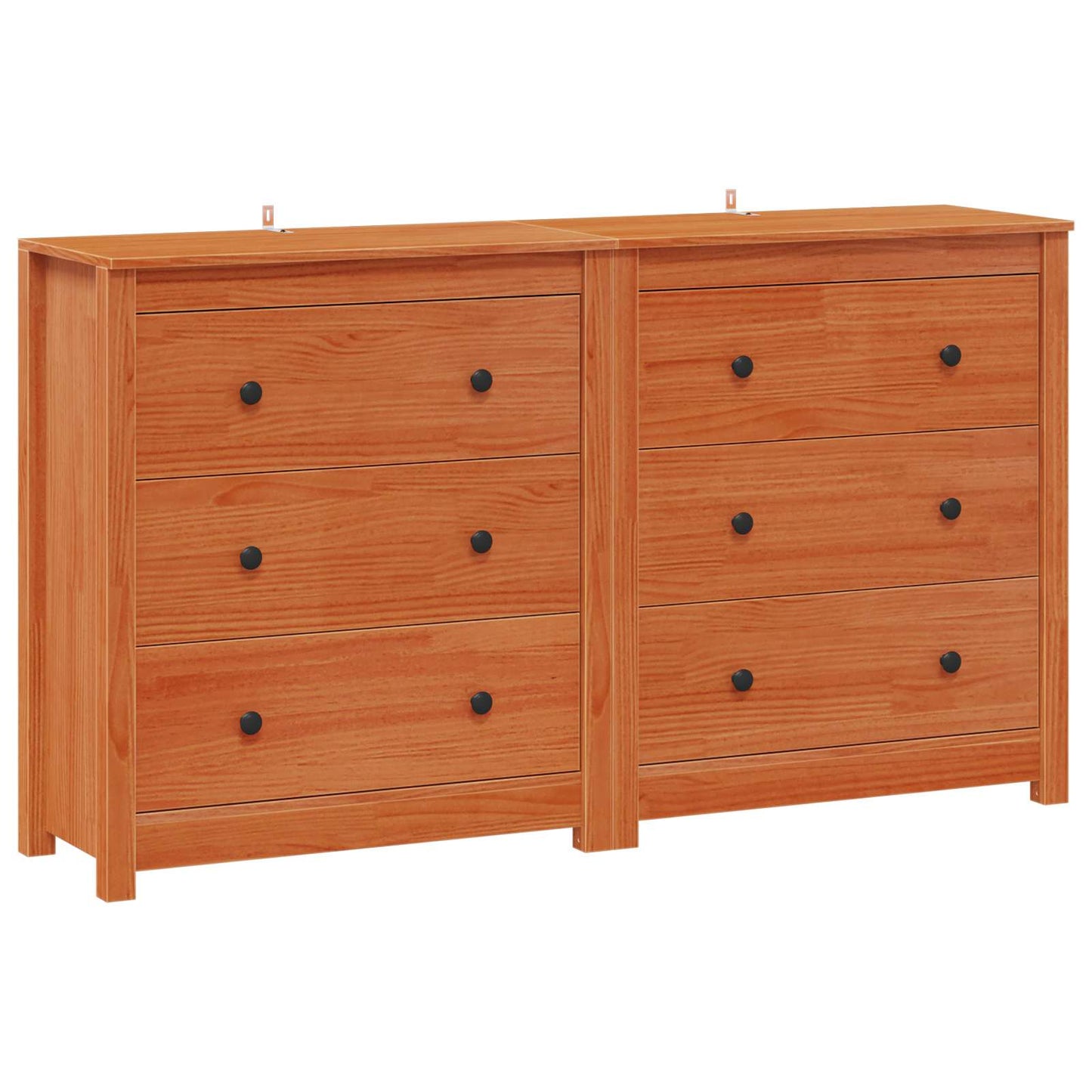 Dressoir met lade 2 pcs Waskleur Bruin 140 x 35 x 80 cm is nu te koop bij PeponiXL, paradijselijk wonen!