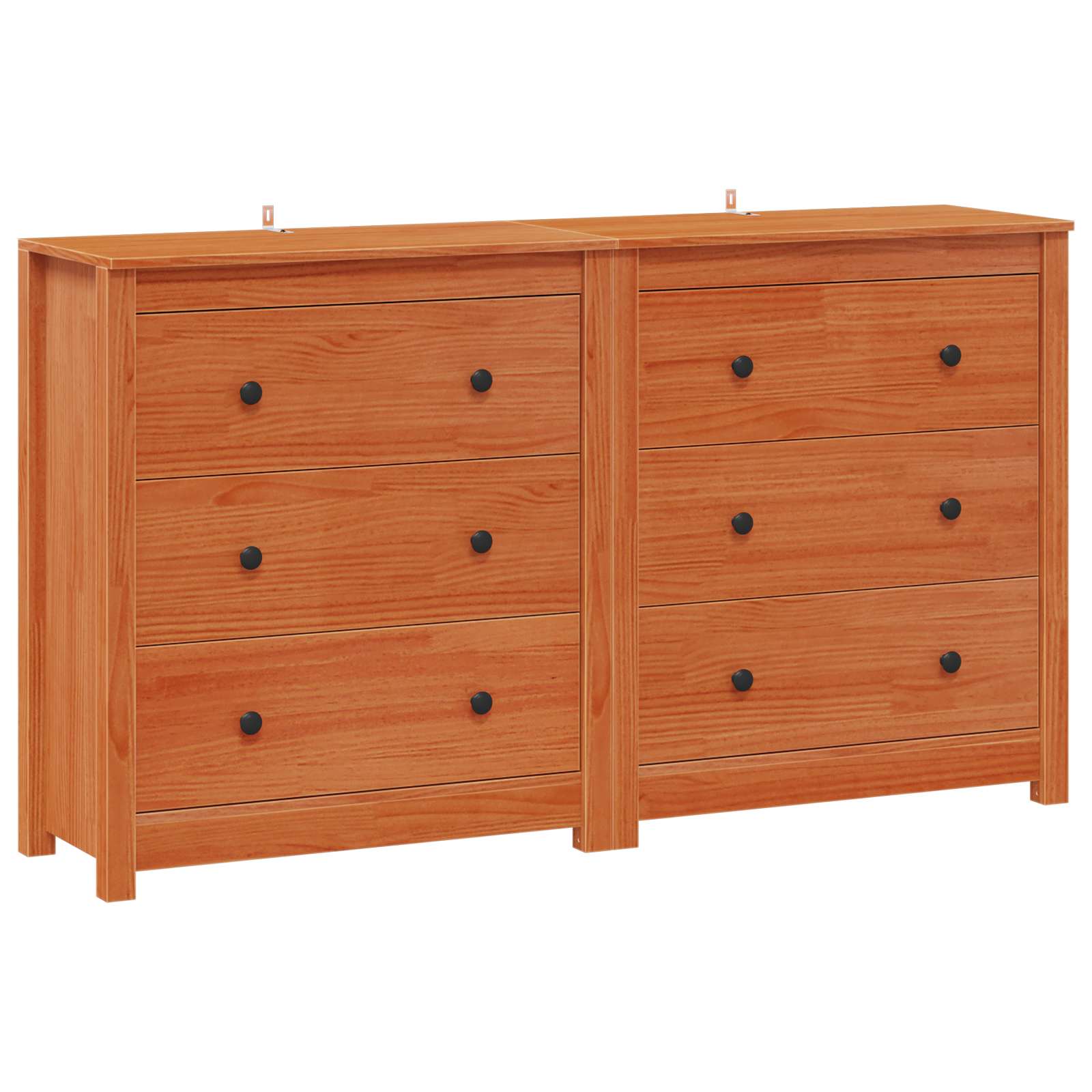 Dressoir met lade 2 pcs Waskleur Bruin 140 x 35 x 80 cm is nu te koop bij PeponiXL, paradijselijk wonen!