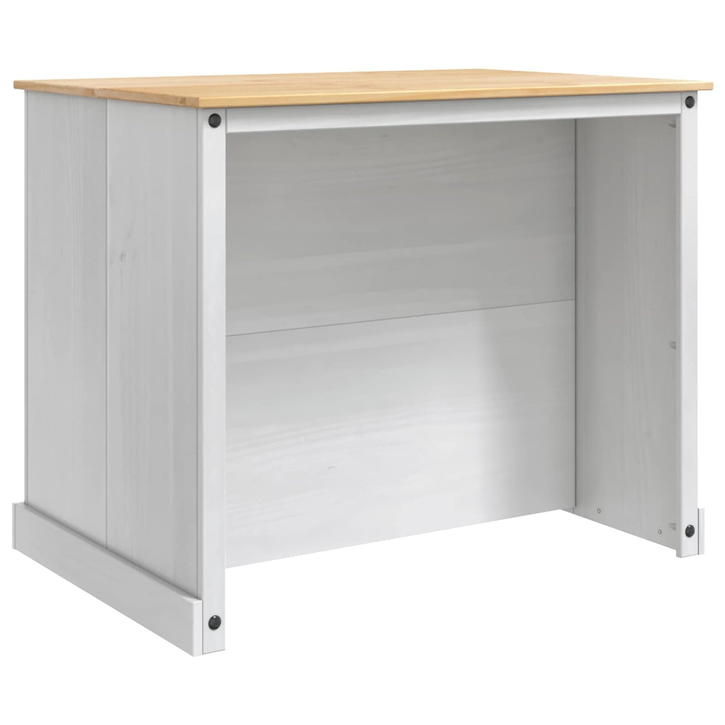 Keuken Trolley 2 pcs Wit en Honing Was 112 x 77 x 91,5 cm