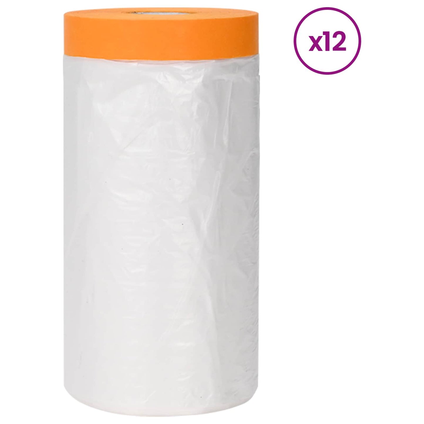Stofblad met Plakband 12 pcs Doorzichtig 140 x 3300 cm HDPE is nu te koop bij PeponiXL, paradijselijk wonen!