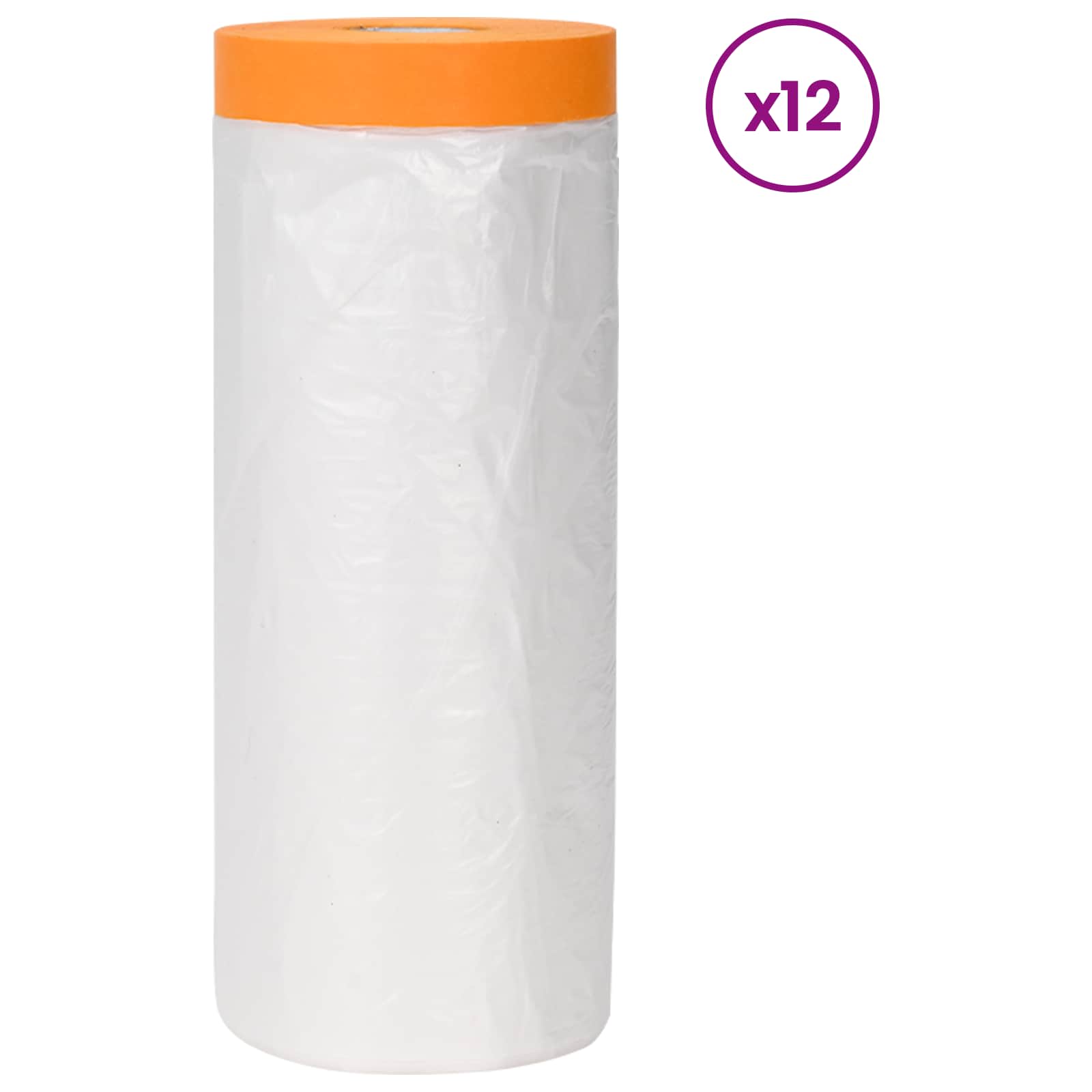 Stofblad met Plakband 12 pcs Doorzichtig 210 x 2000 cm HDPE is nu te koop bij PeponiXL, paradijselijk wonen!