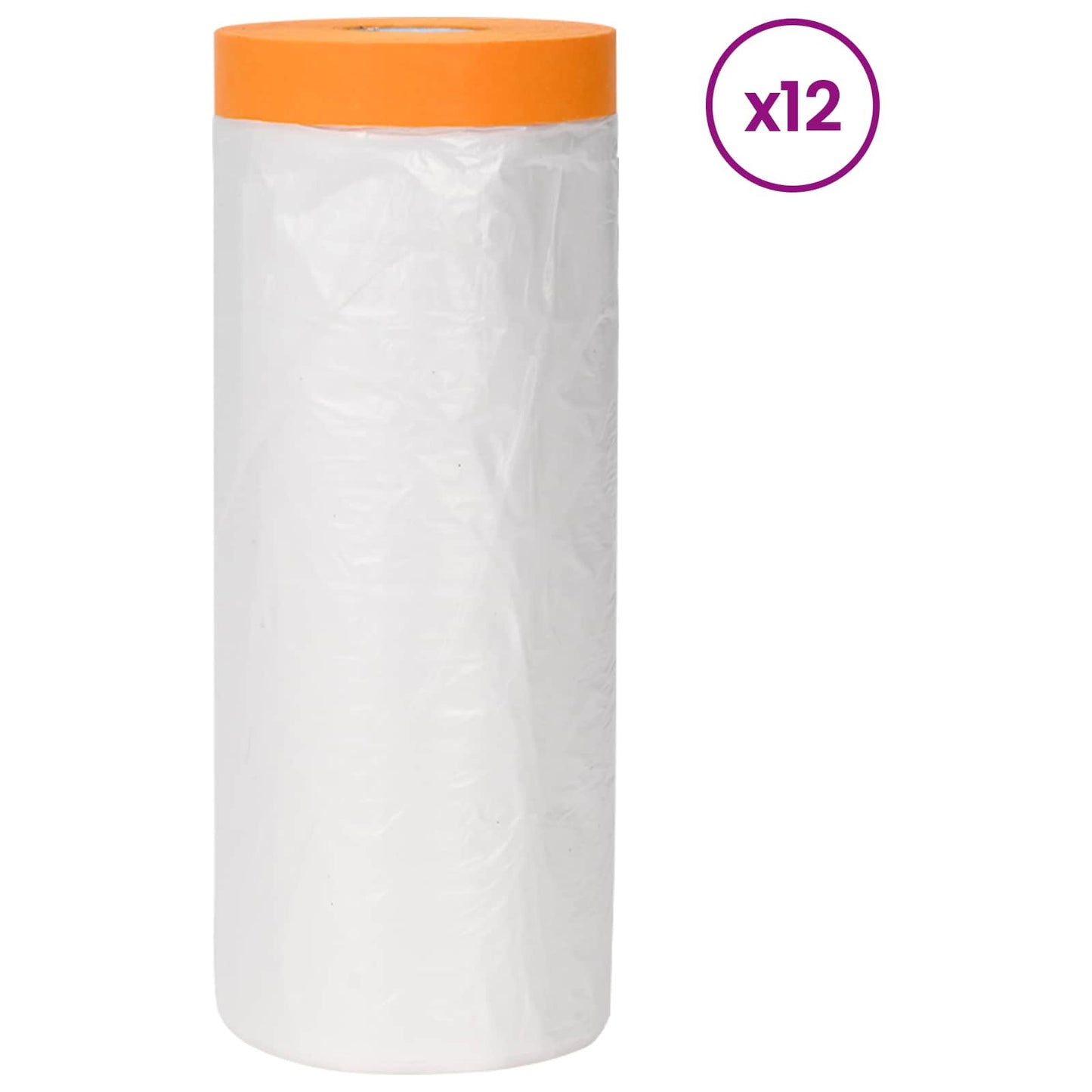 Stofblad met Plakband 12 pcs Doorzichtig 270 x 1600 cm HDPE is nu te koop bij PeponiXL, paradijselijk wonen!