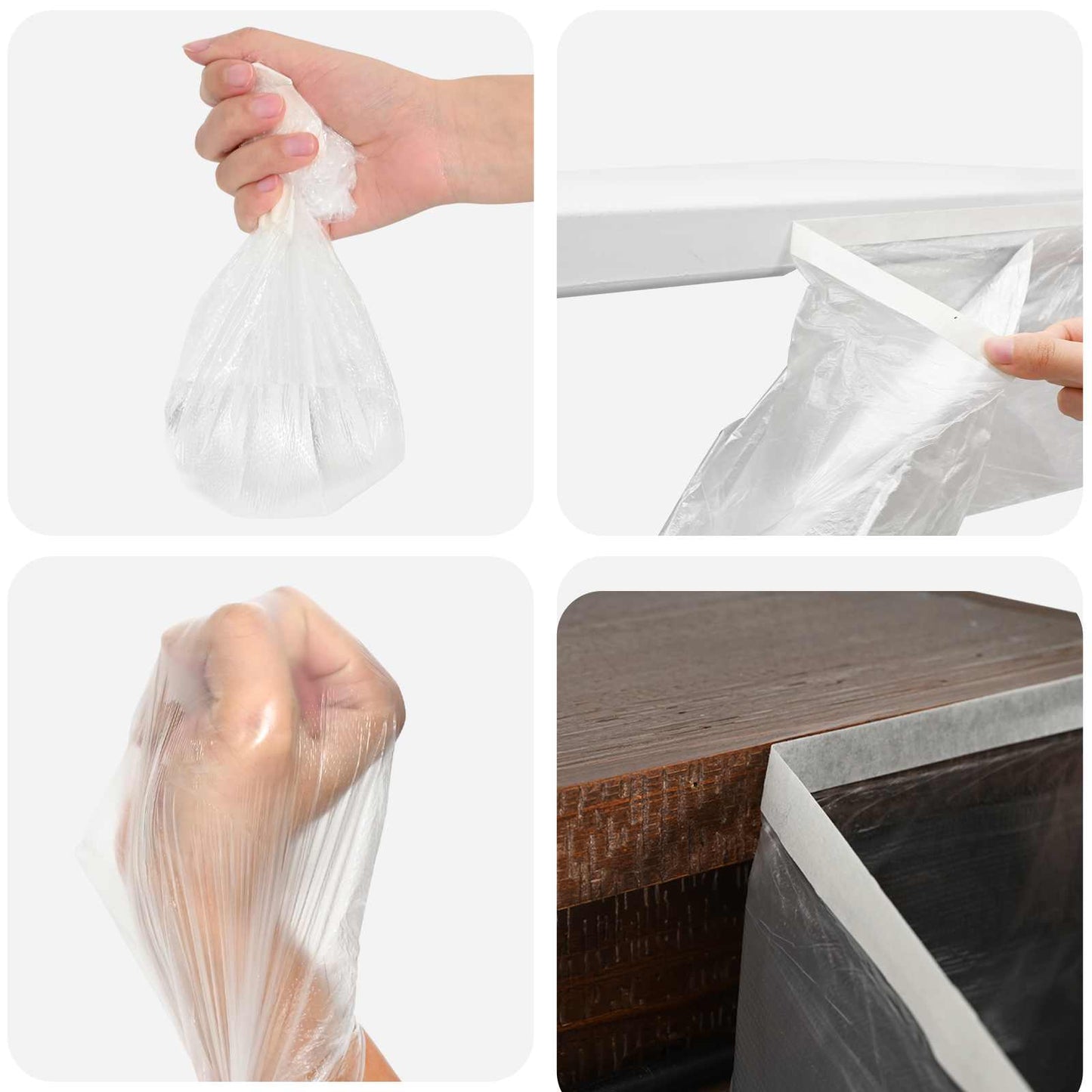 Stofdoek met plakband 6 pcs Doorzichtig 270 x 1600 cm HDPE is nu te koop bij PeponiXL, paradijselijk wonen!